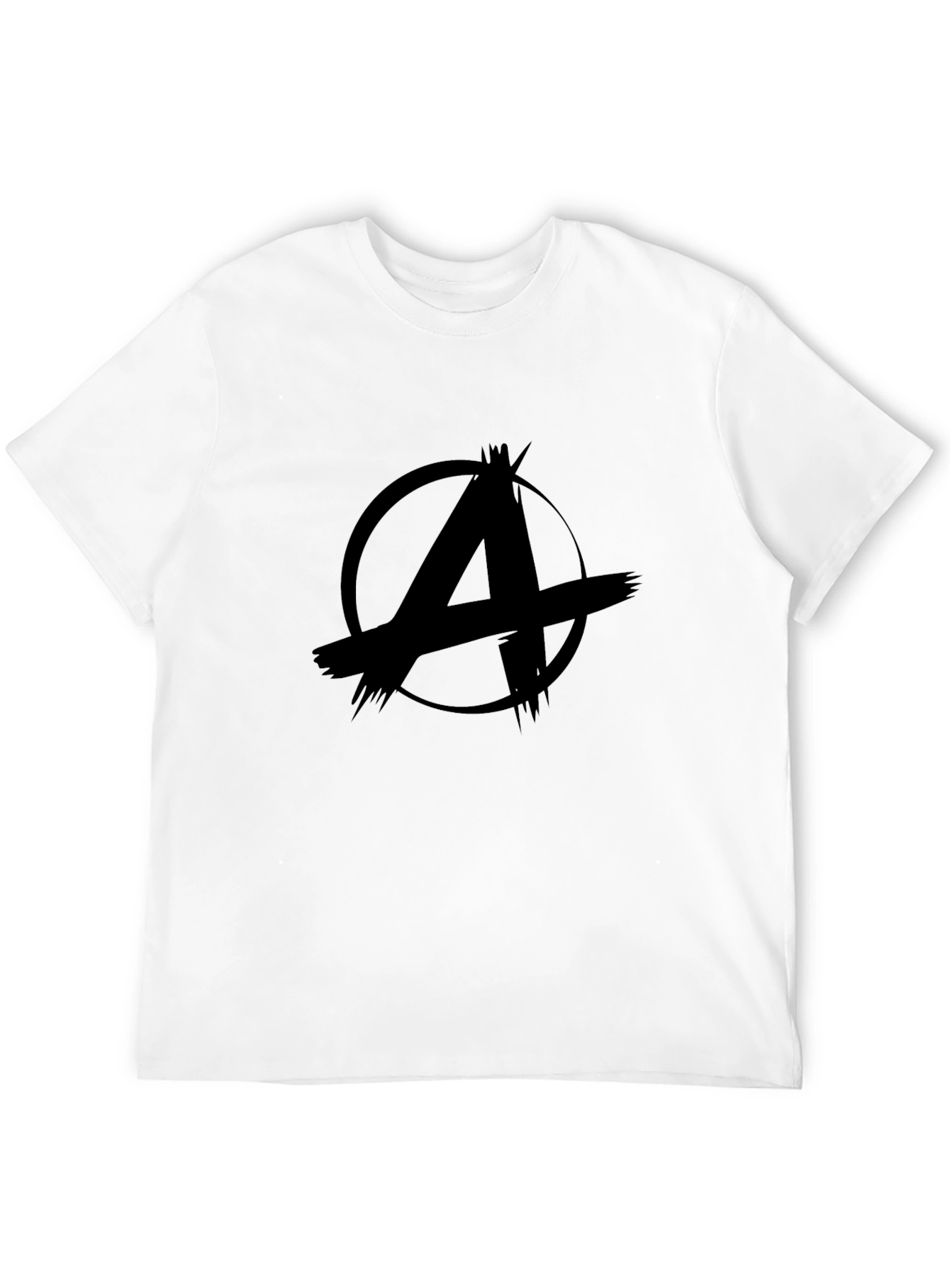 Anarchy Symbol Black Graphic T-Shirt