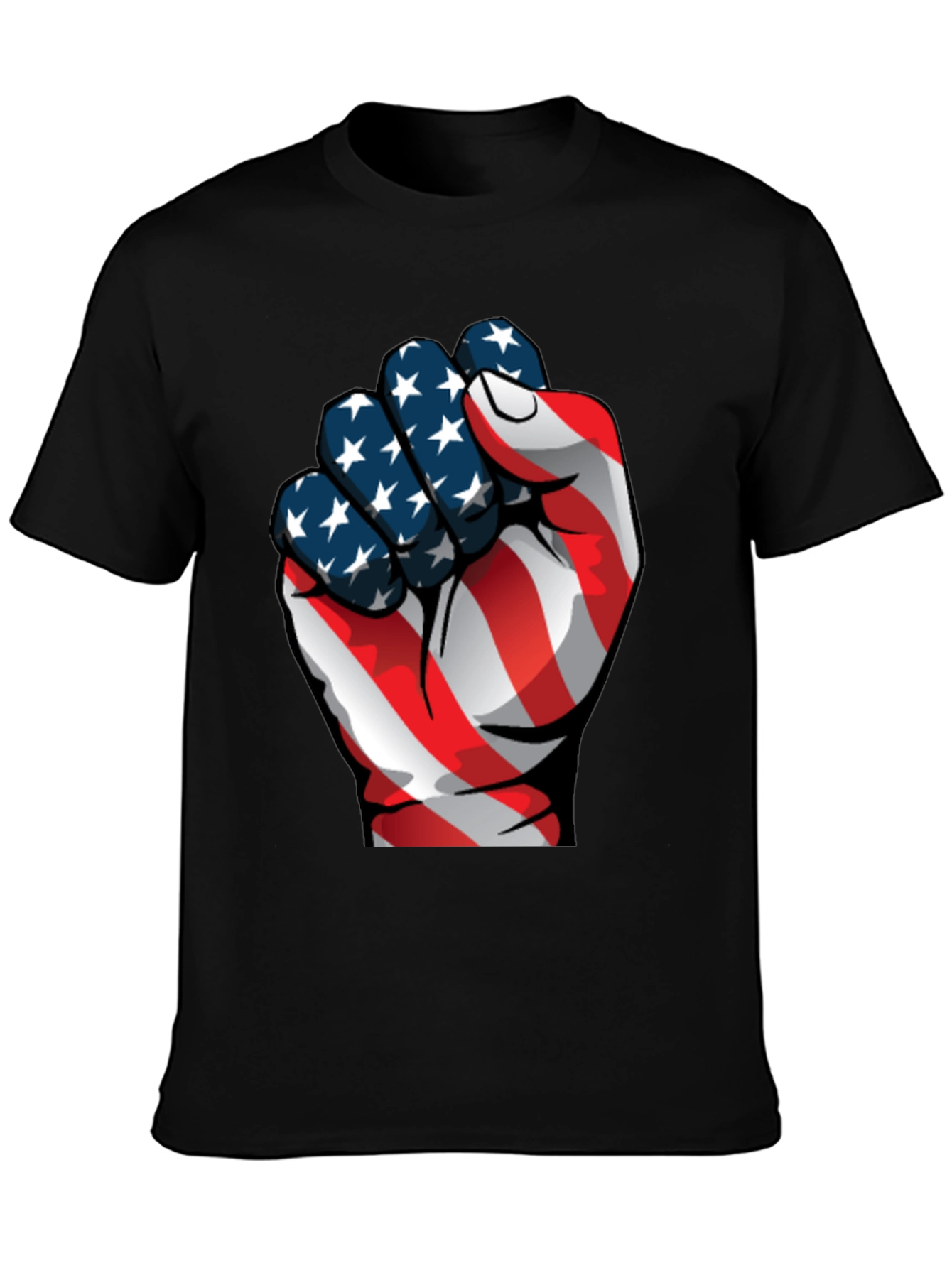 Patriotic Fist Graphic Tee - USA Pride