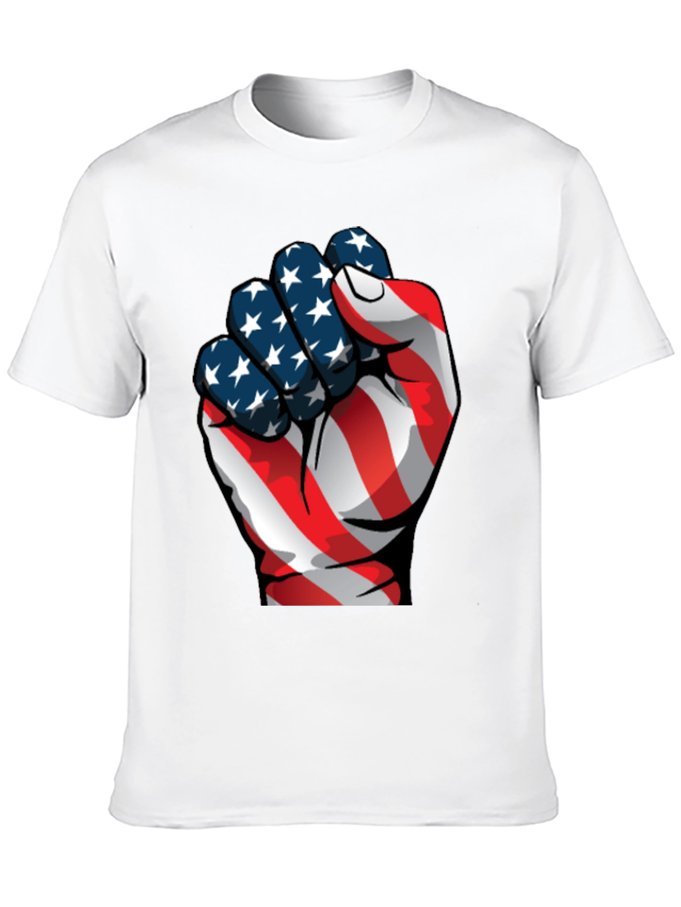 Patriotic Fist Graphic Tee - USA Pride