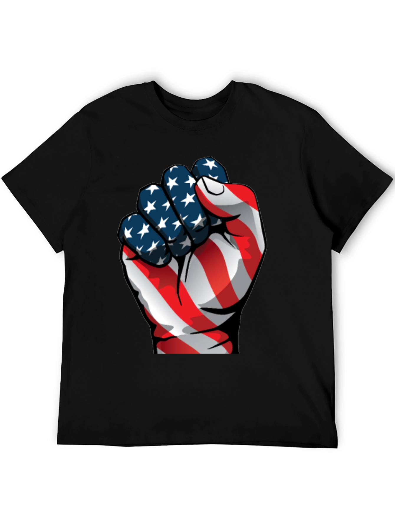 Patriotic Fist Graphic Tee - USA Pride