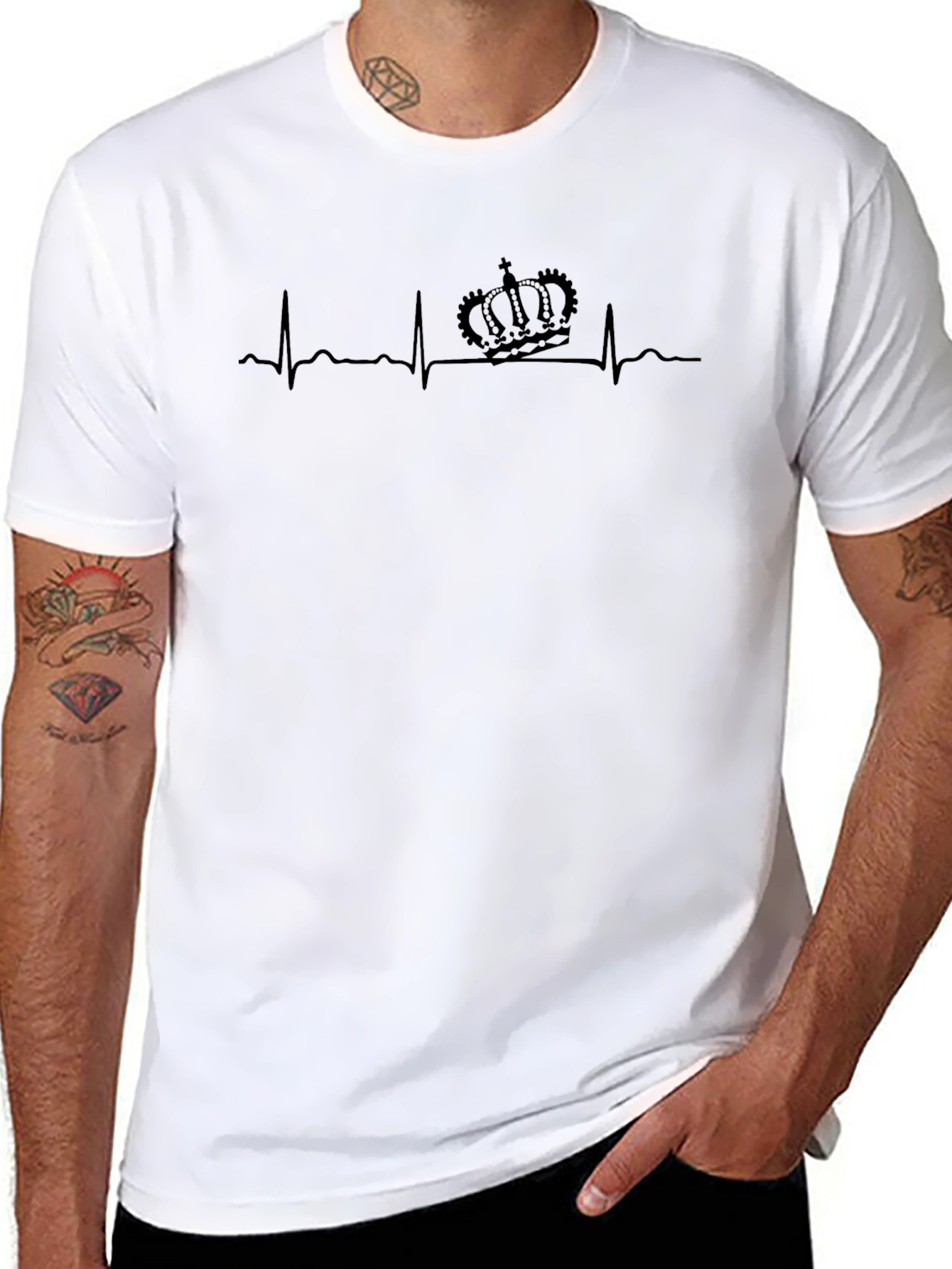 Kings Pulse Black Graphic T-Shirt