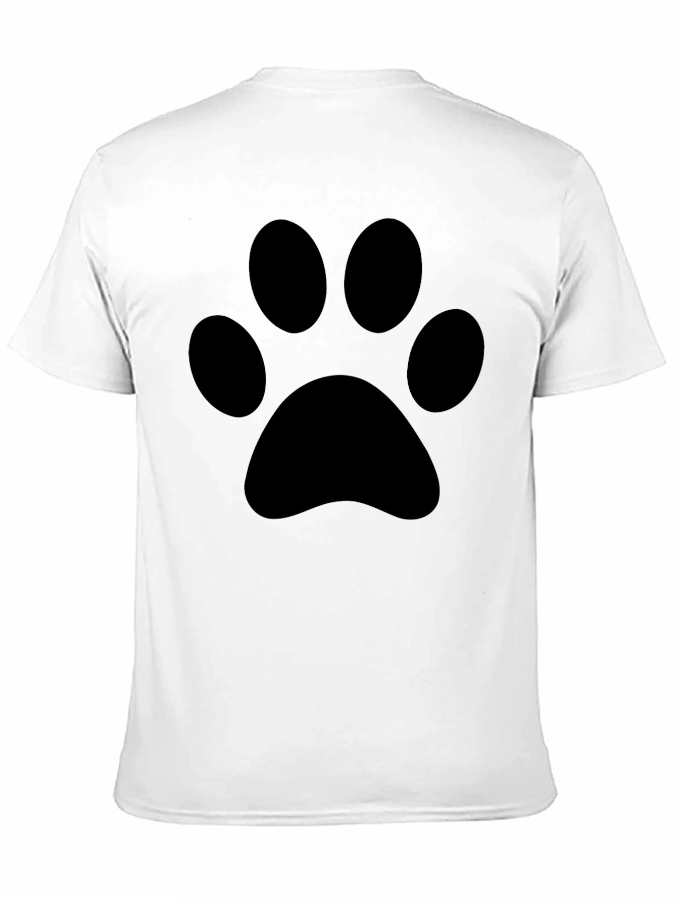 Black Paw Print T-Shirt - Casual Comfort