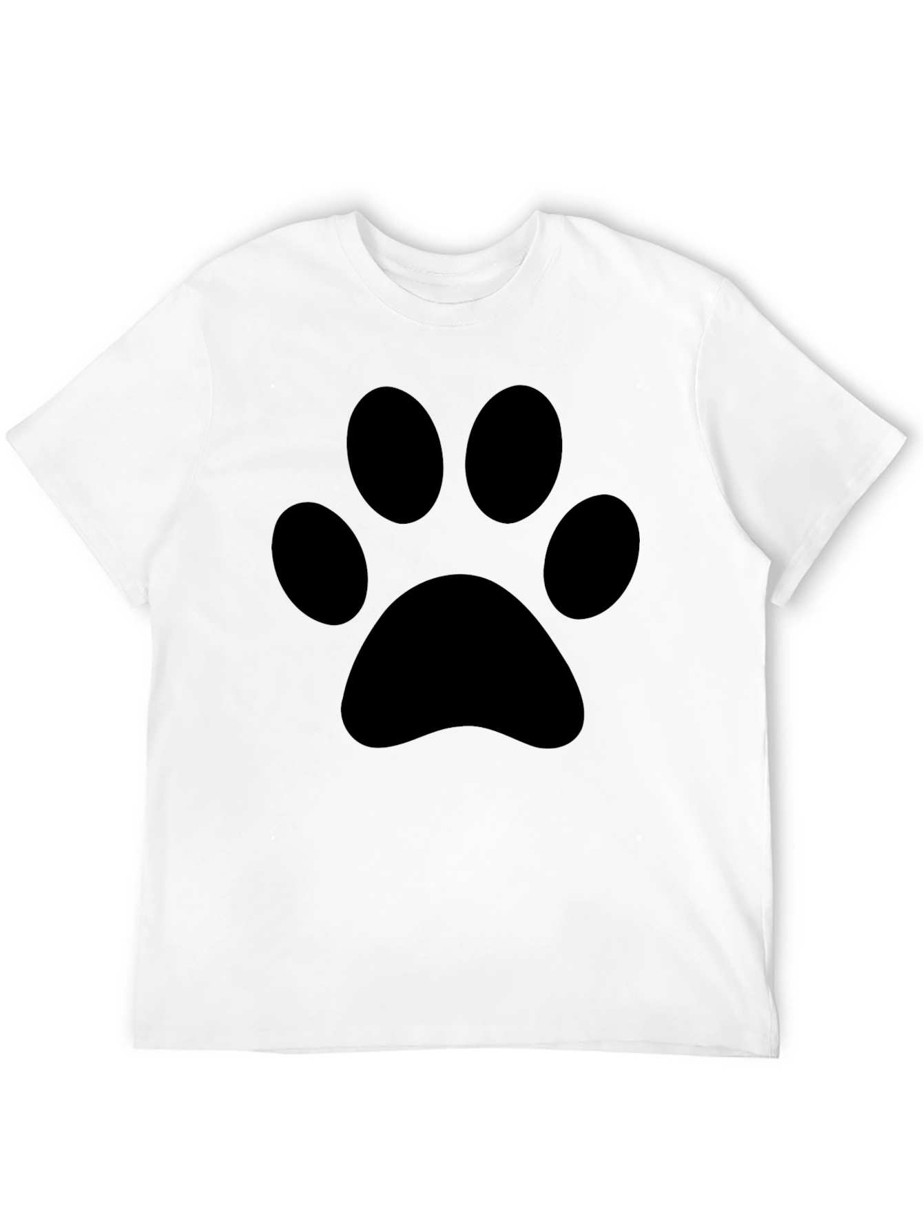 Black Paw Print T-Shirt - Casual Comfort