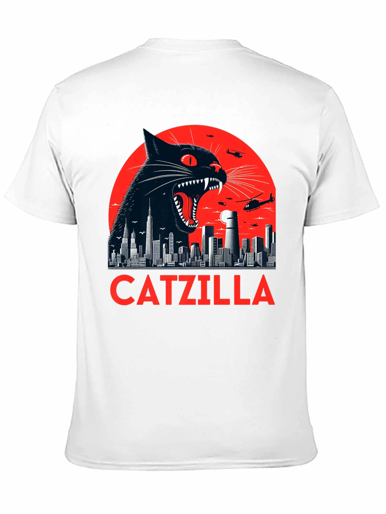 Catzilla T-Shirt - Black Catzilla Graphic Tee