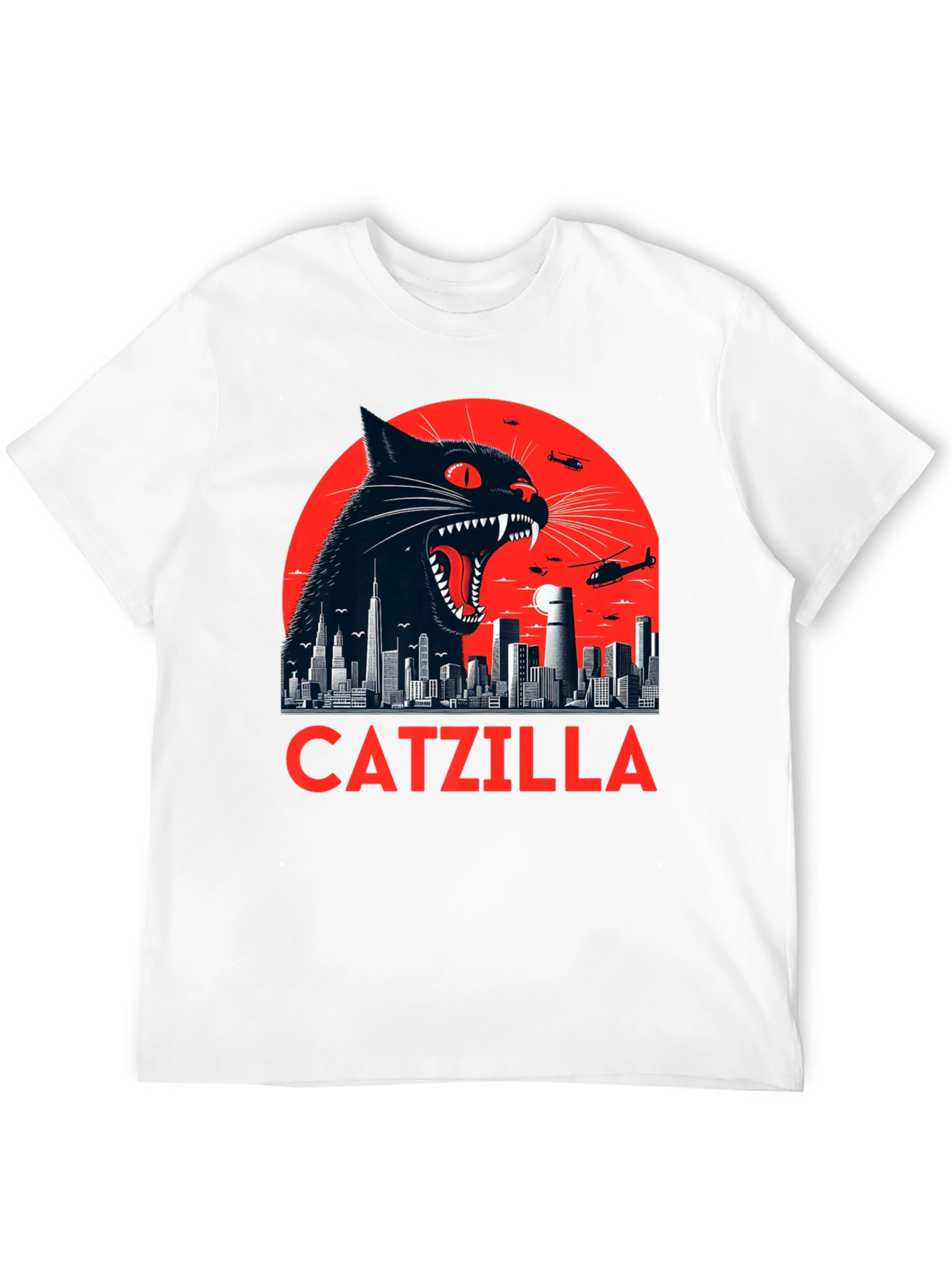 Catzilla T-Shirt - Black Catzilla Graphic Tee