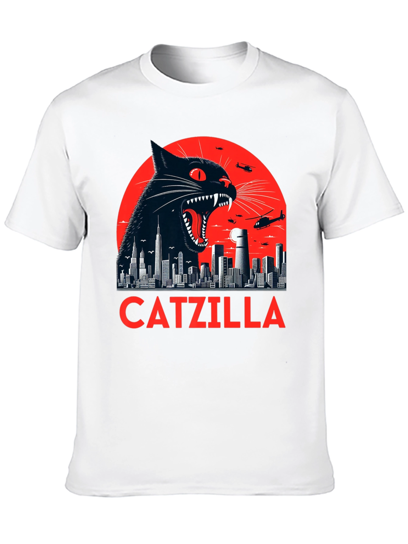 Catzilla T-Shirt - Black Catzilla Graphic Tee