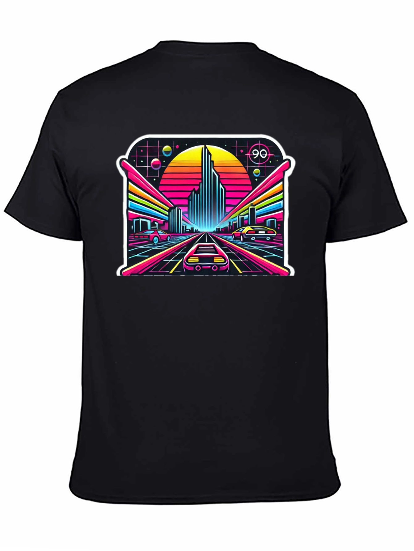 Retro 90s Cityscape T-Shirt - Vaporwave Aesthetic
