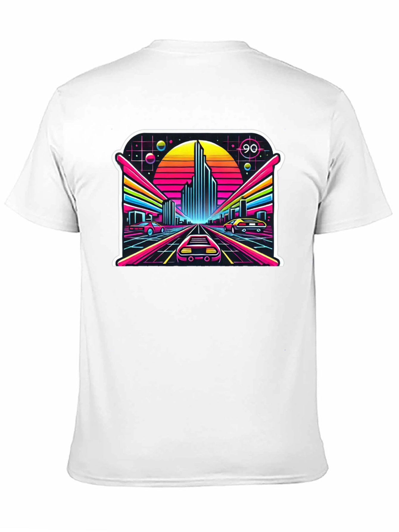 Retro 90s Cityscape T-Shirt - Vaporwave Aesthetic