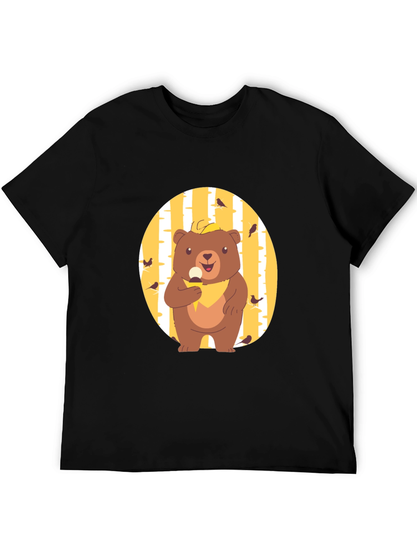 Bear Eating Ice Cream Graphic Tee