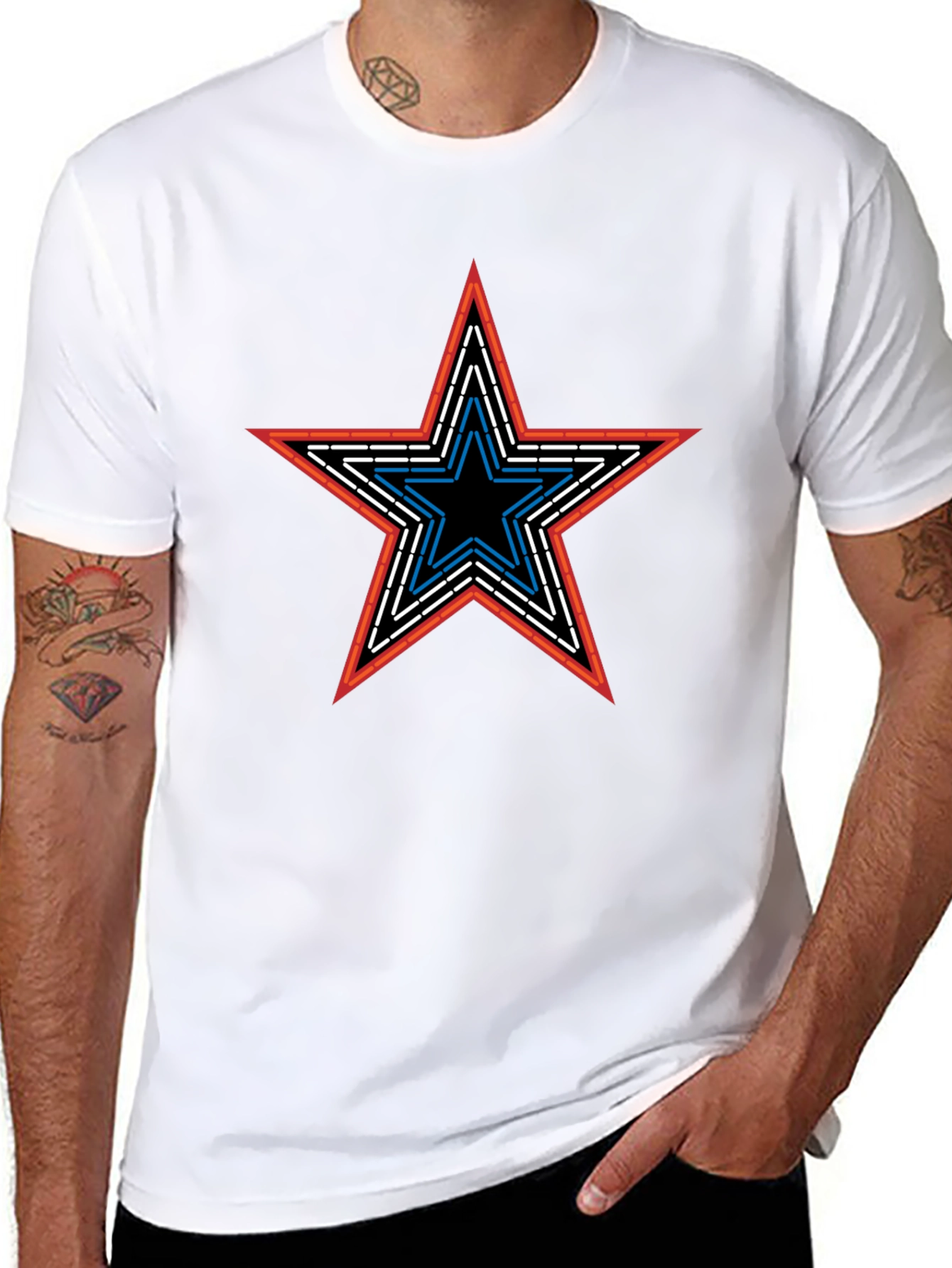 Star Graphic Tee - Mens Black T-Shirt
