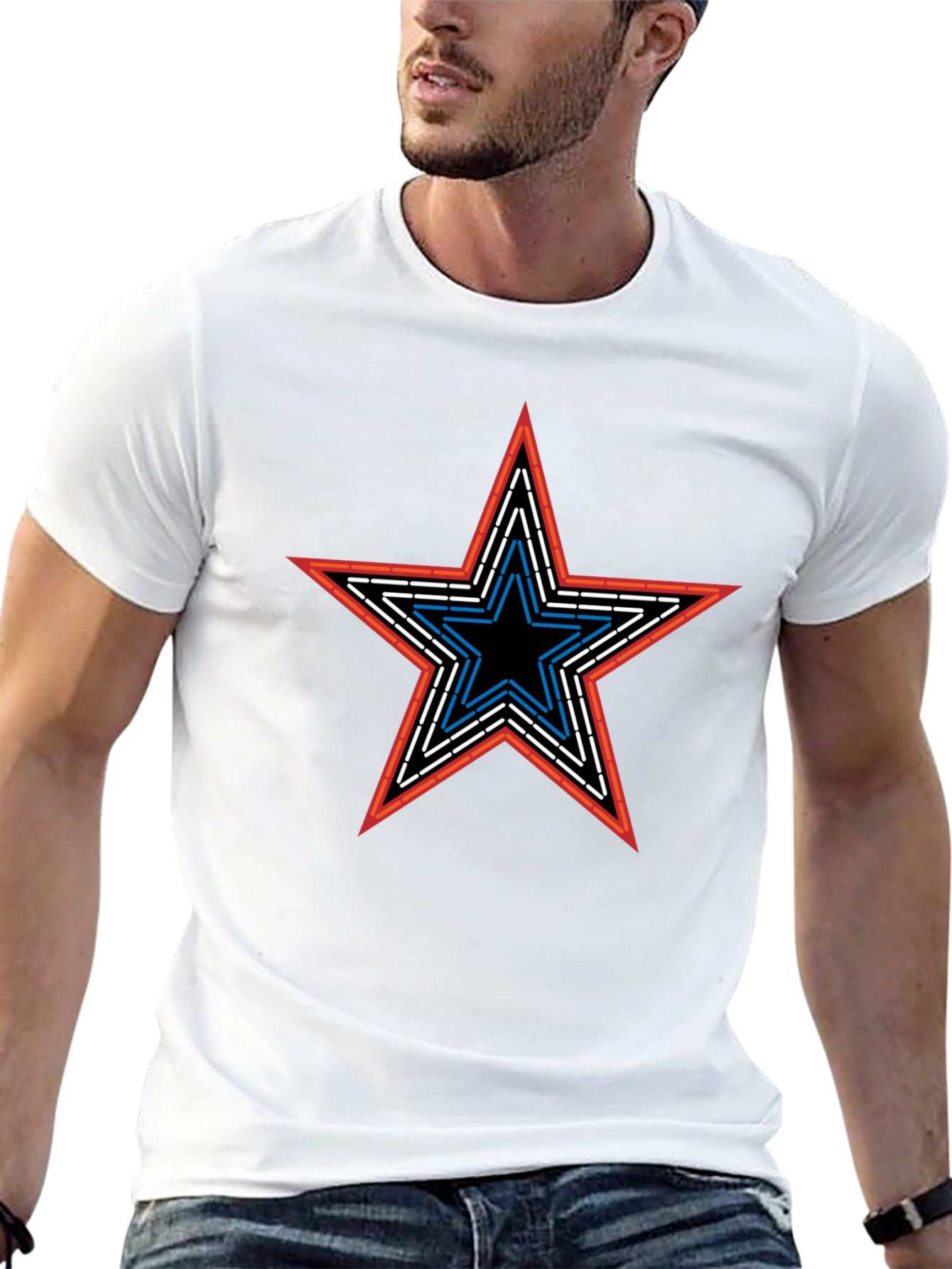 Star Graphic Tee - Mens Black T-Shirt