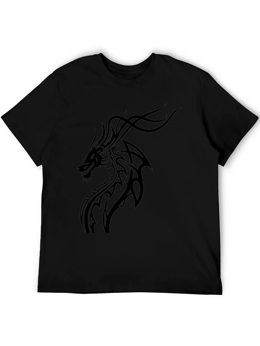 Black Dragon Graphic Tee - Mens Fashion