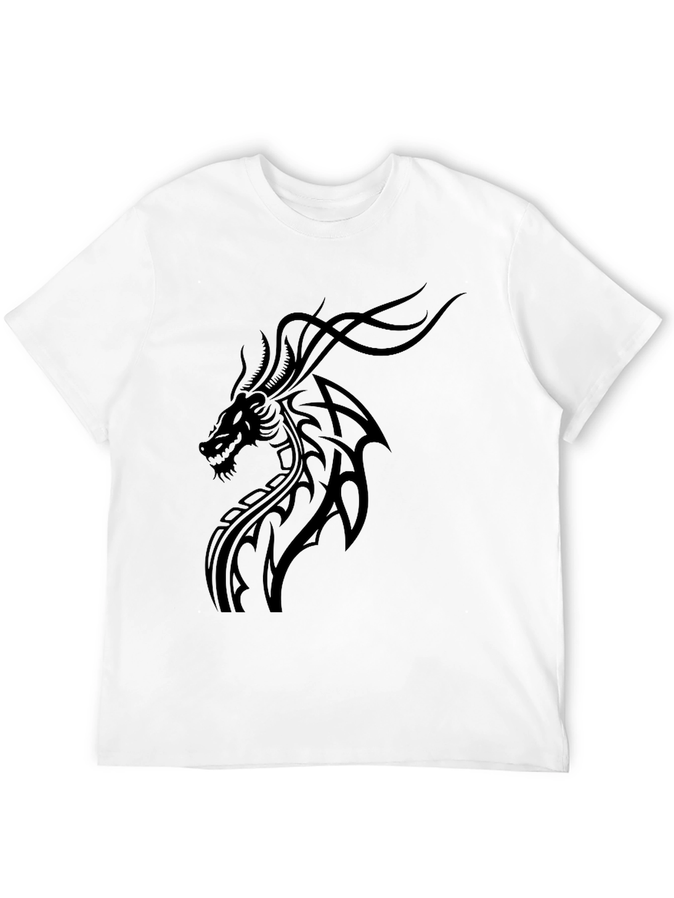 Black Dragon Graphic Tee - Mens Fashion