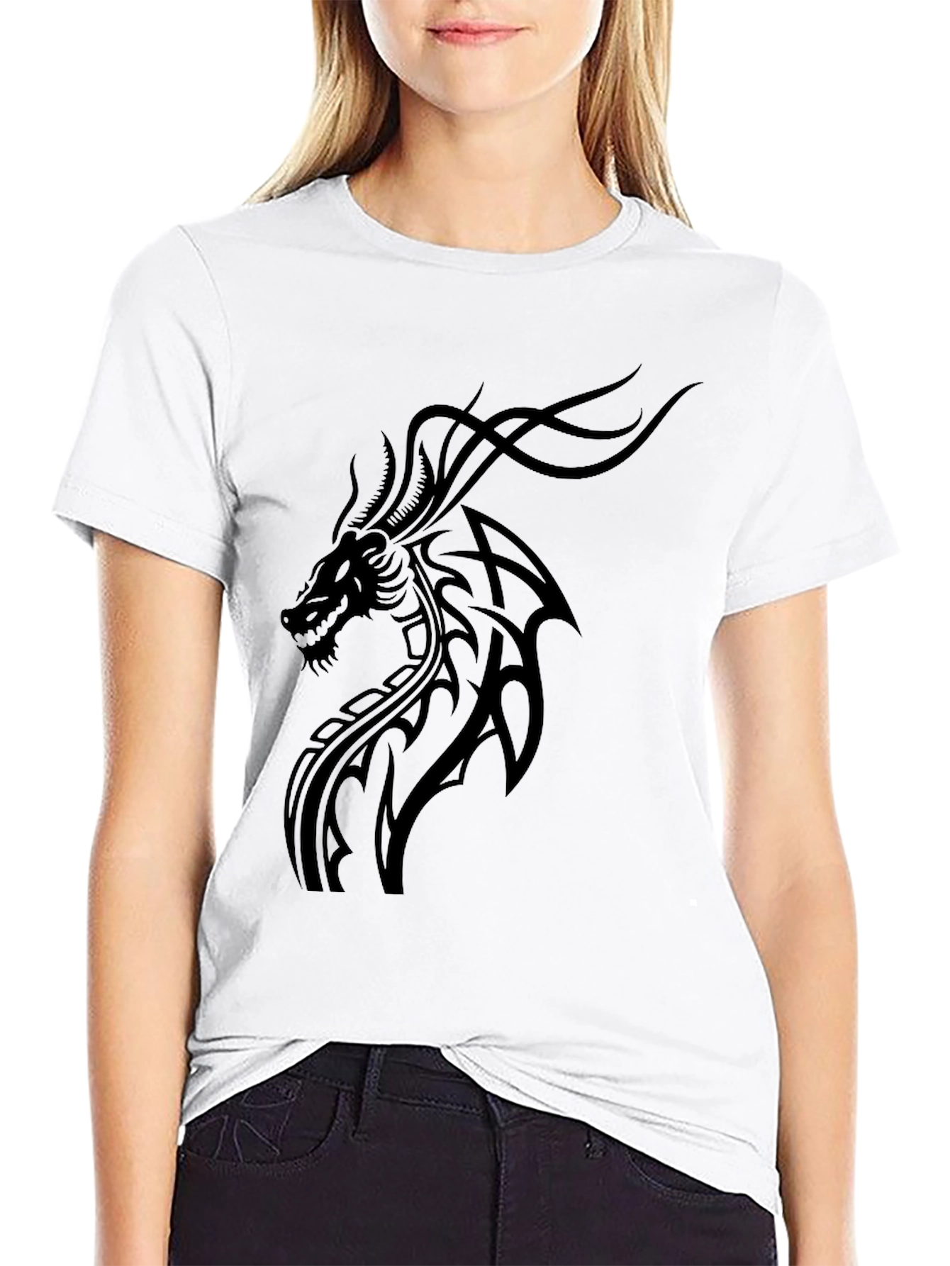 Black Dragon Graphic Tee - Mens Fashion
