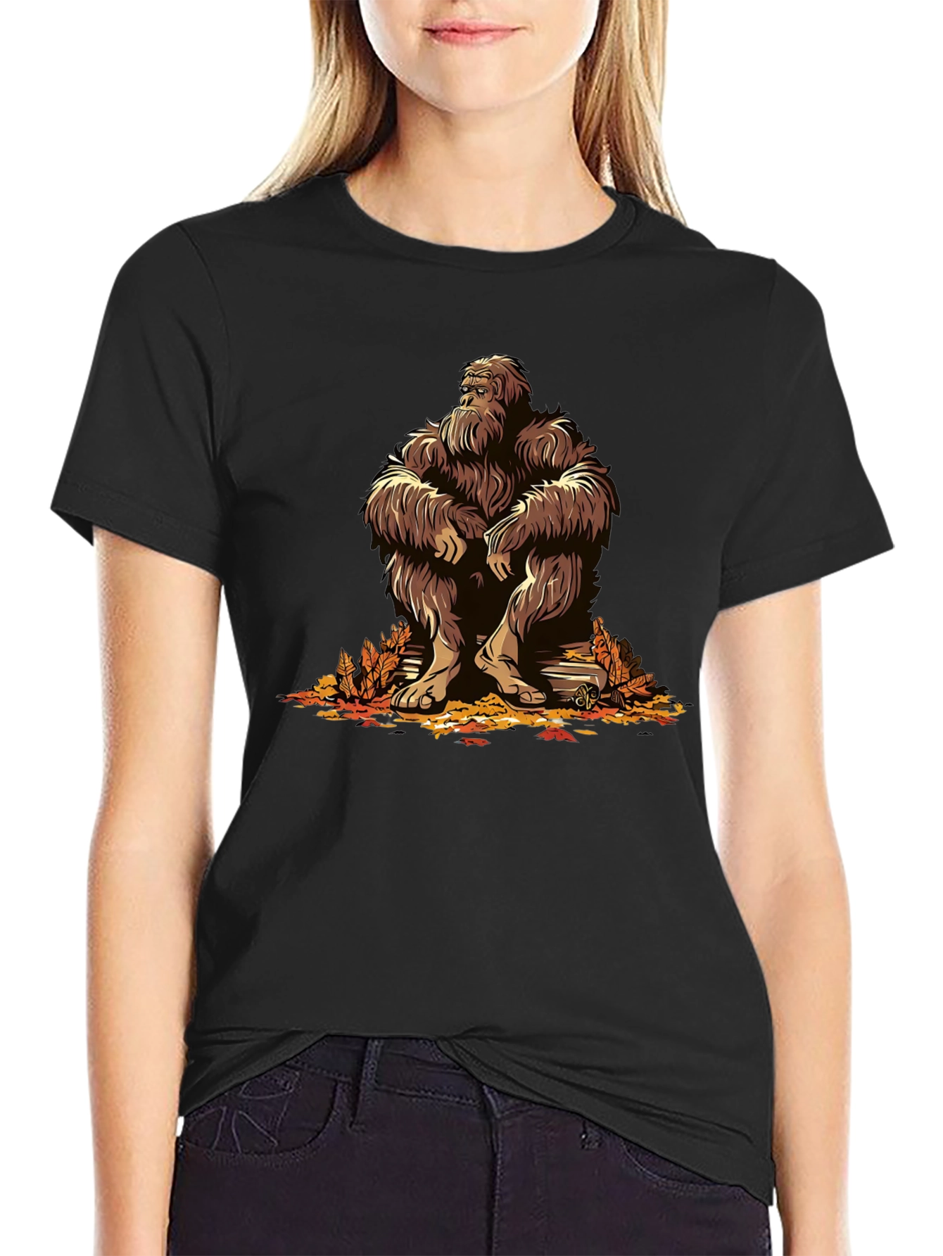 Bigfoot Graphic Tee - Sasquatch Illustration T-Shirt