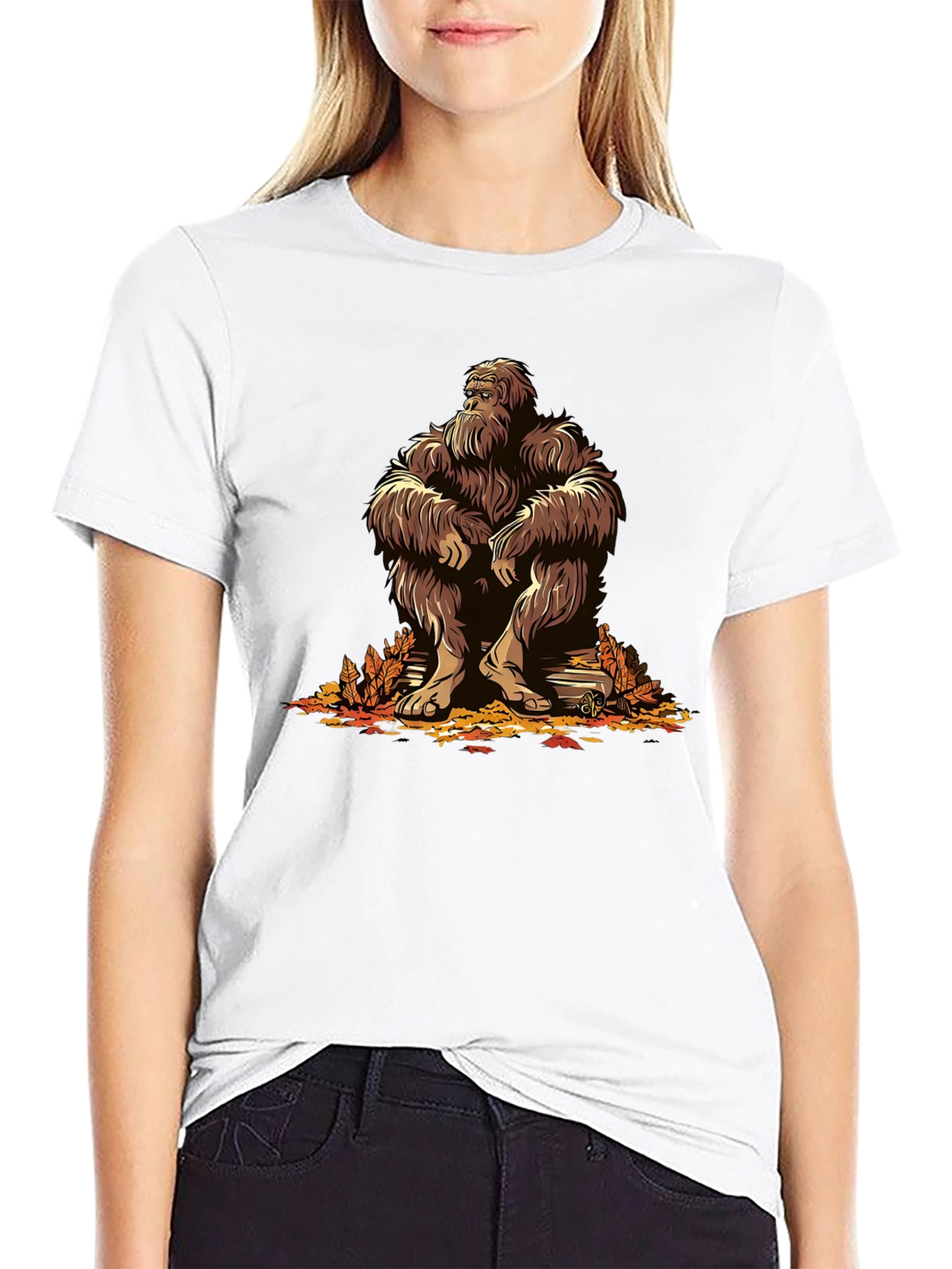Bigfoot Graphic Tee - Sasquatch Illustration T-Shirt