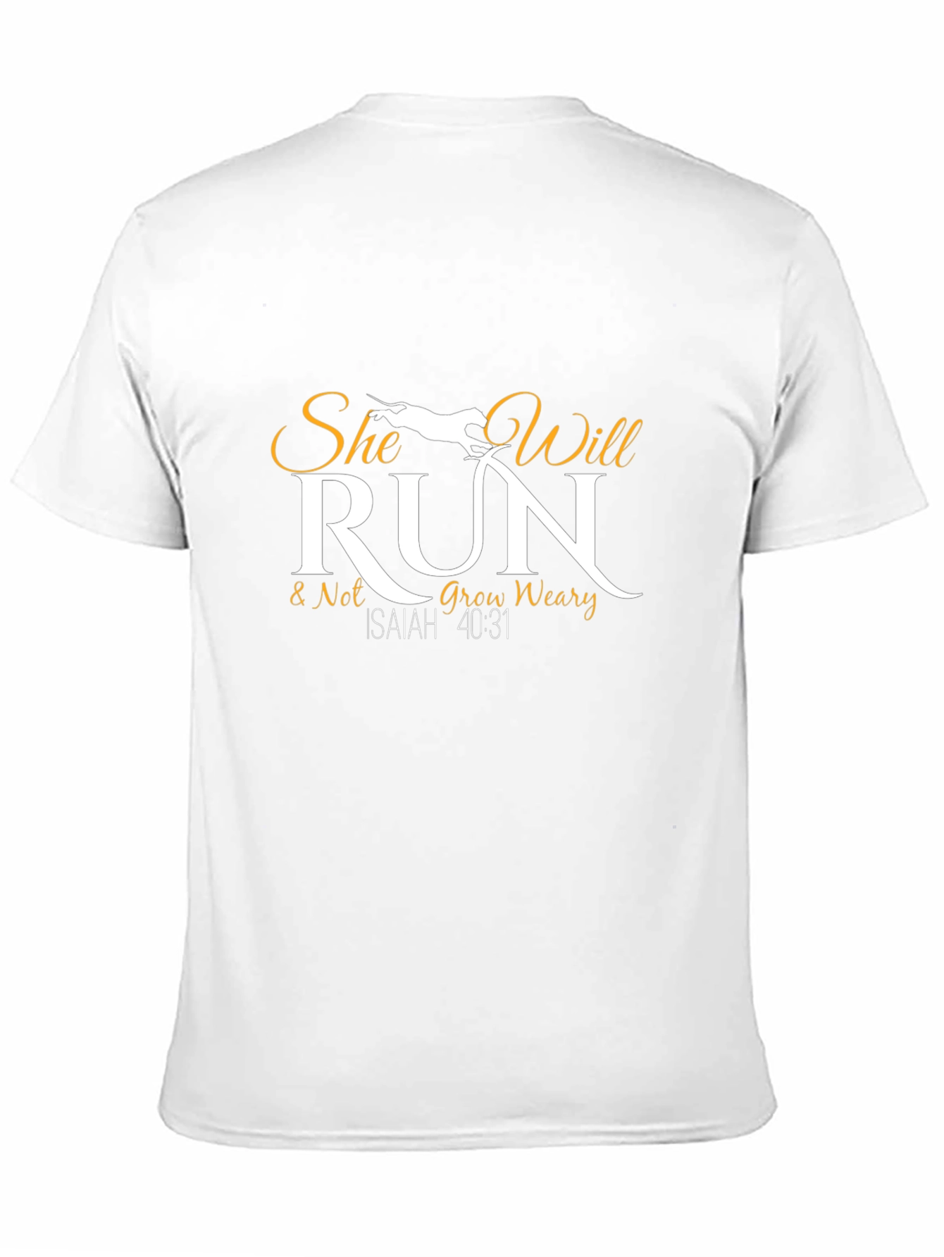 Inspirational Christian T-Shirt - She Will Run