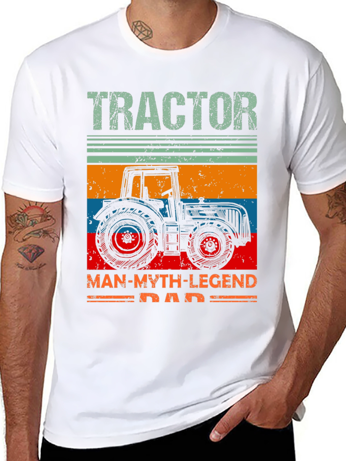 Tractor Dad T-Shirt: Man Myth Legend