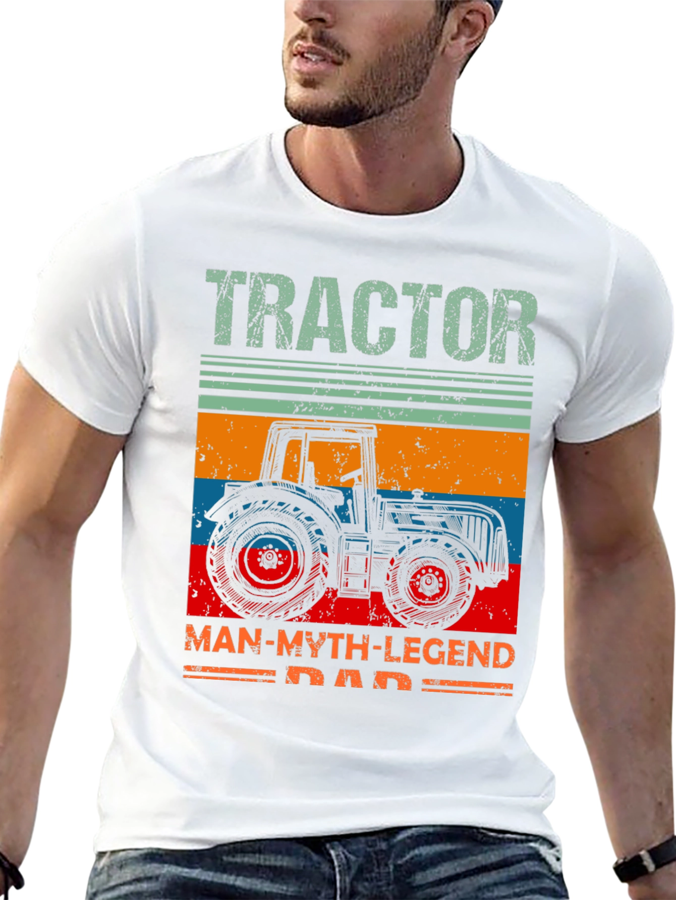 Tractor Dad T-Shirt: Man Myth Legend