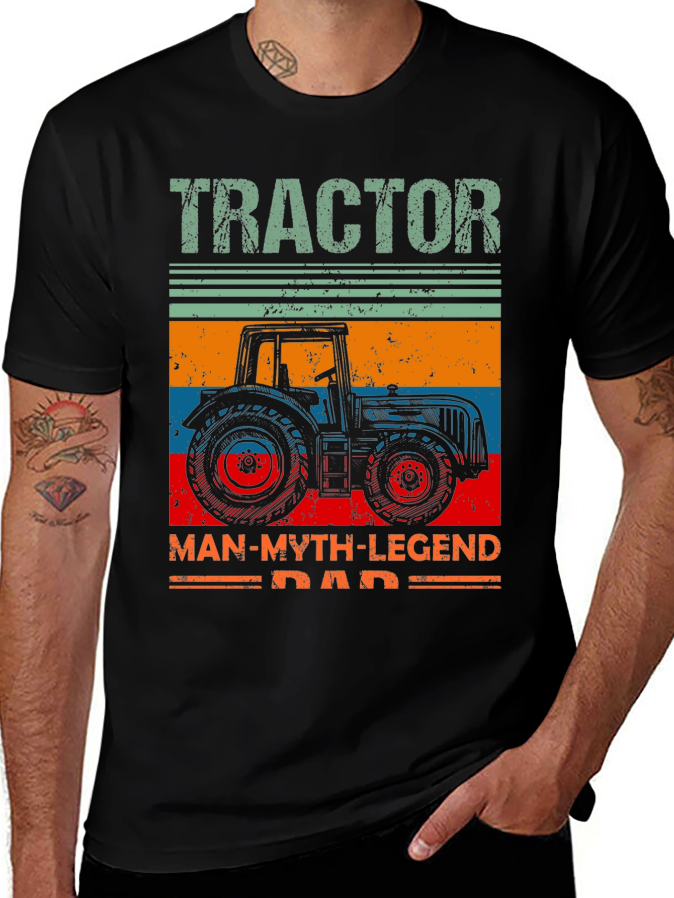 Tractor Dad T-Shirt: Man Myth Legend