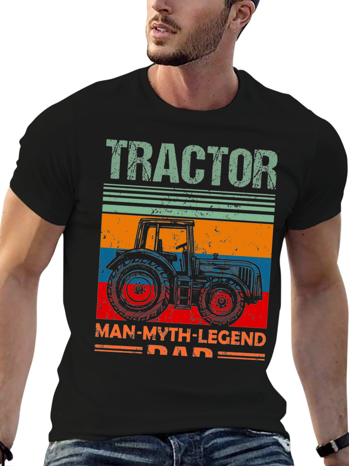 Tractor Dad T-Shirt: Man Myth Legend