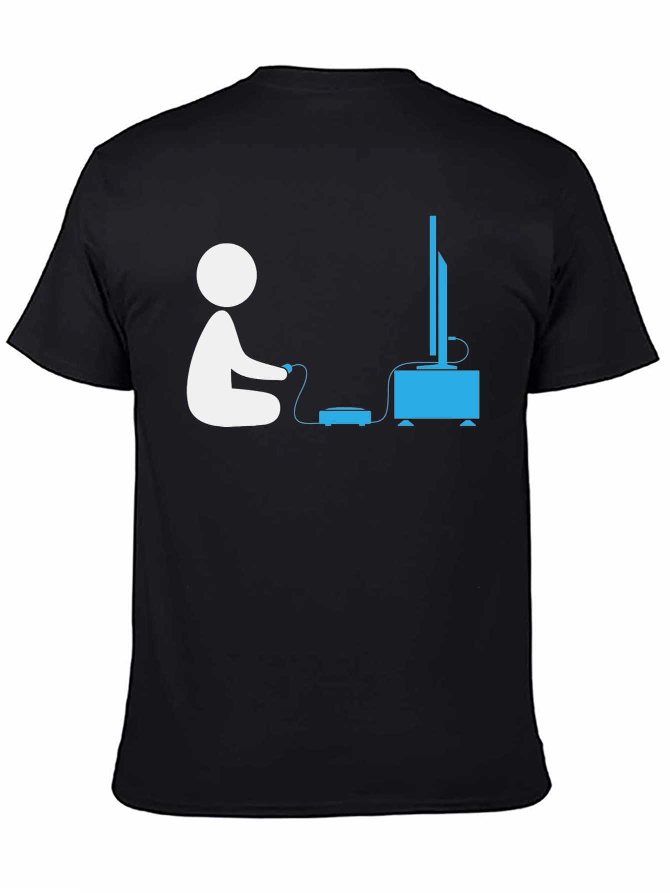 Gamer Silhouette Graphic T-Shirt - Relax & Play!
