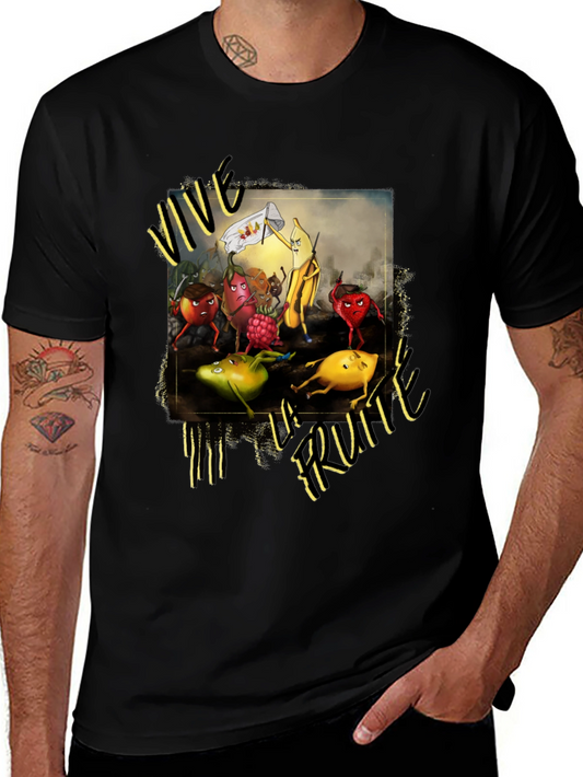 Vive la Fruta Black T-Shirt