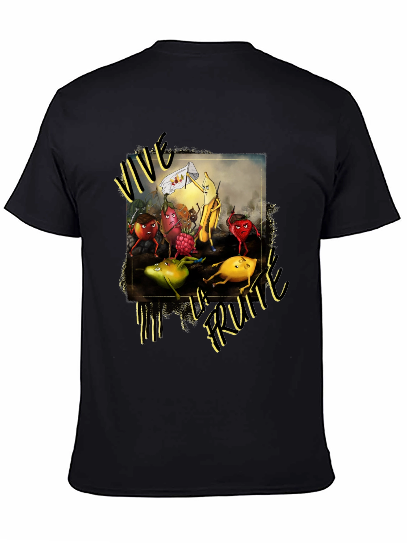 Vive la Fruta Black T-Shirt