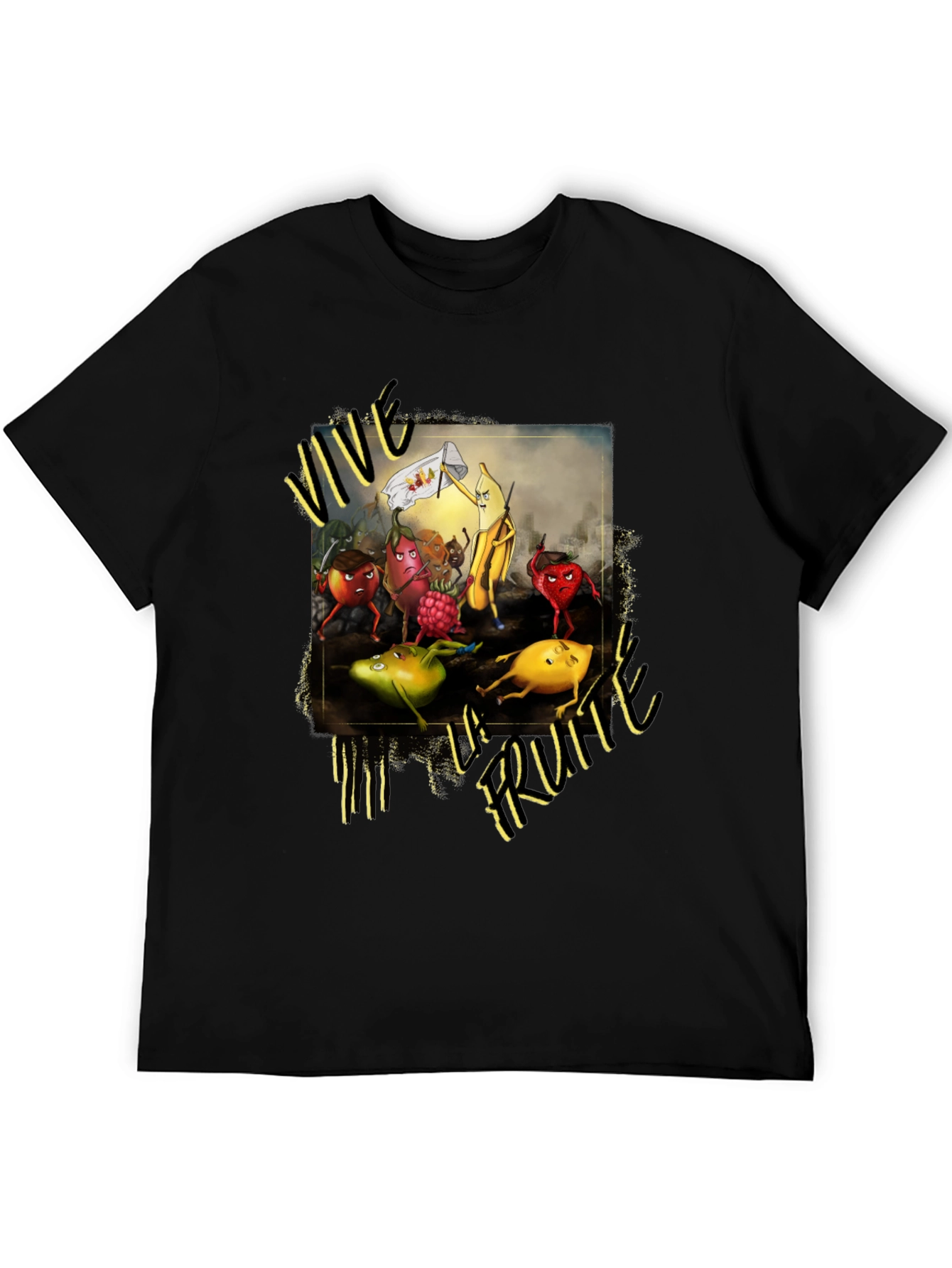 Vive la Fruta Black T-Shirt