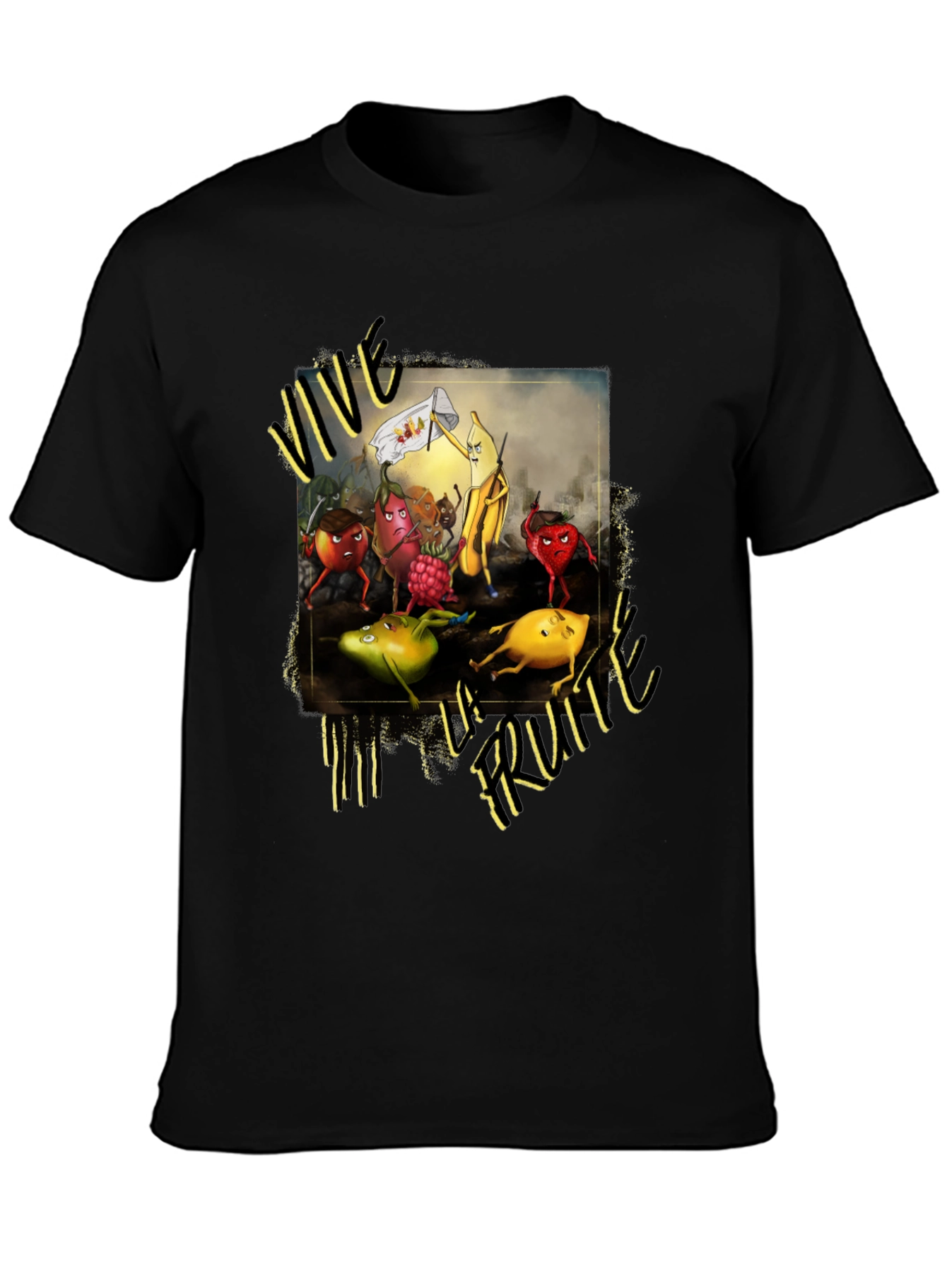 Vive la Fruta Black T-Shirt