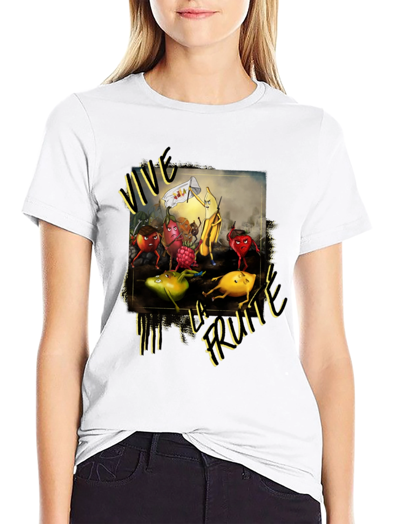 Vive la Fruta Black T-Shirt