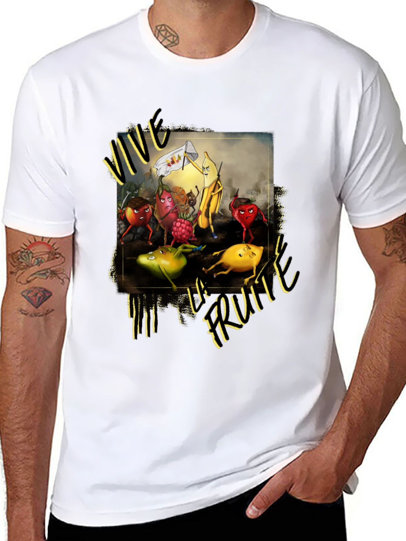 Vive la Fruta Black T-Shirt