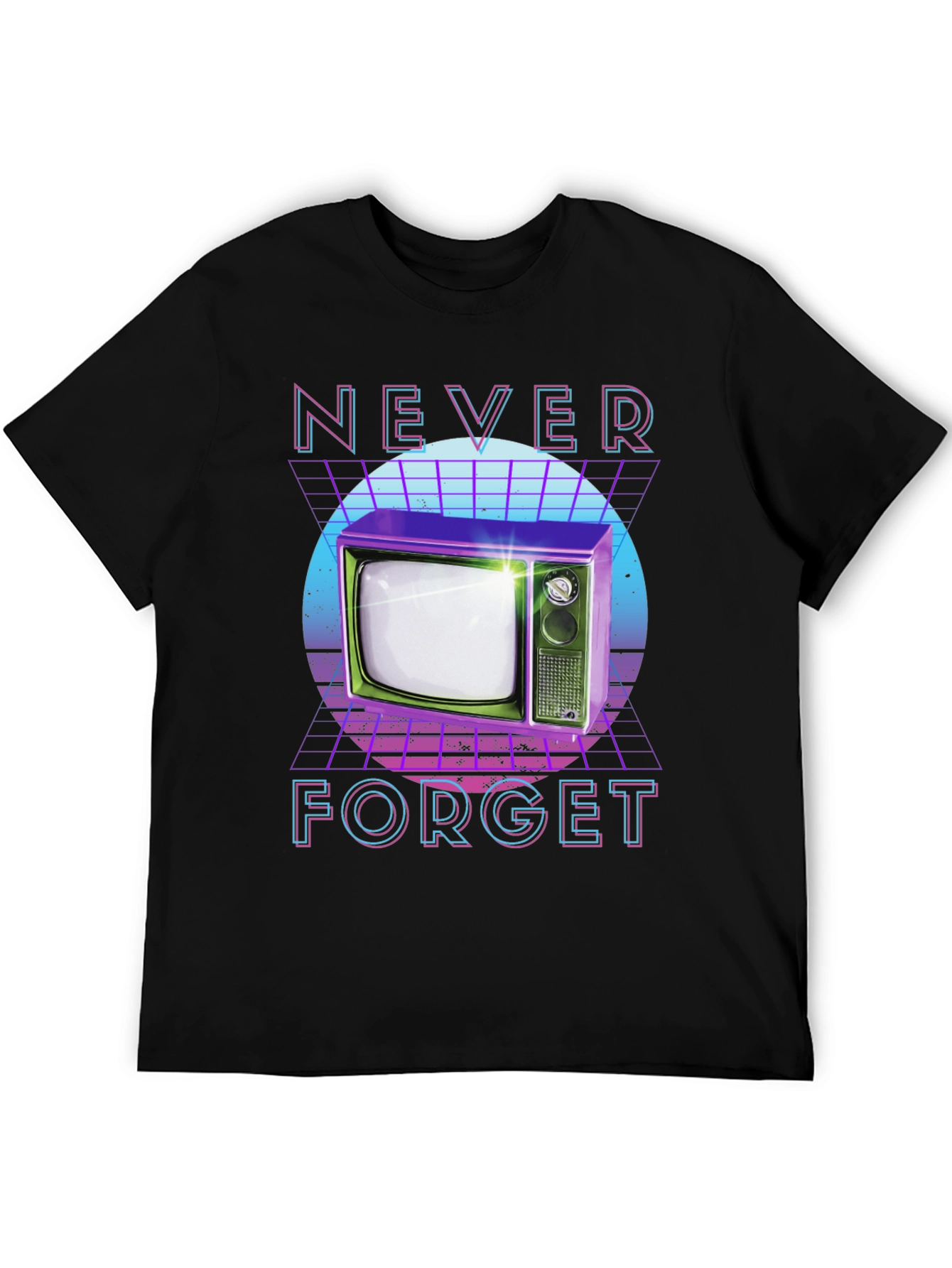 Retro TV T-Shirt - Never Forget Design