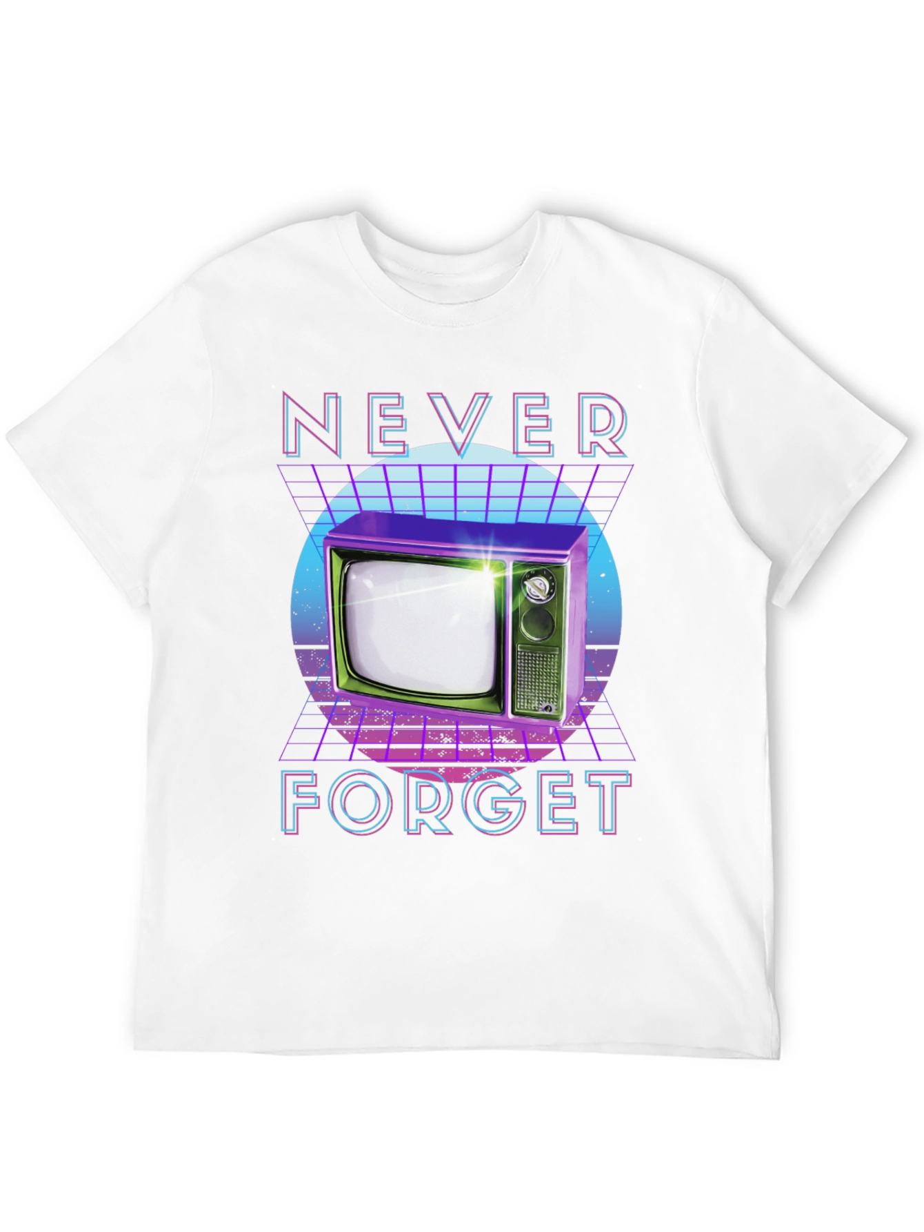 Retro TV T-Shirt - Never Forget Design