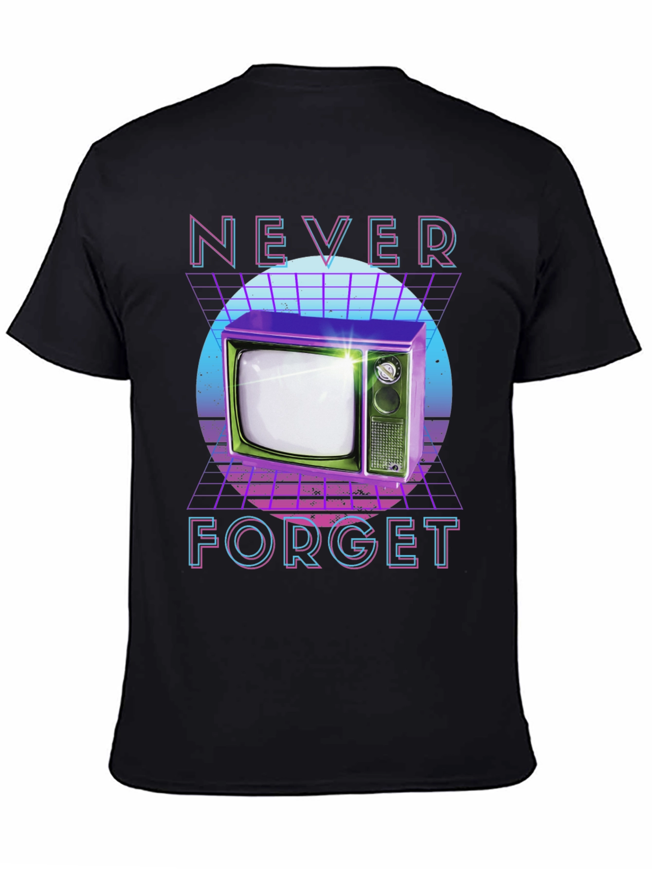 Retro TV T-Shirt - Never Forget Design
