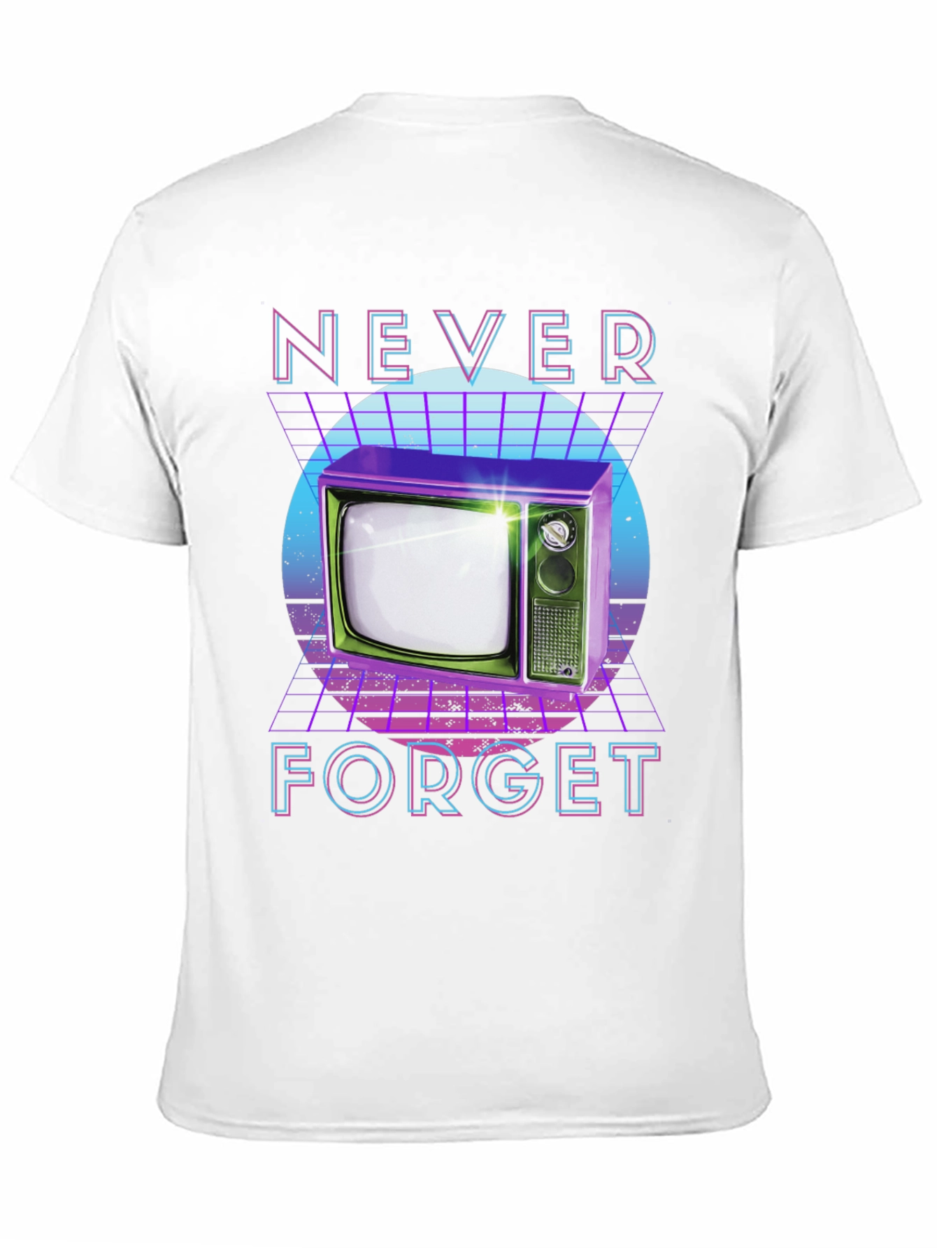 Retro TV T-Shirt - Never Forget Design