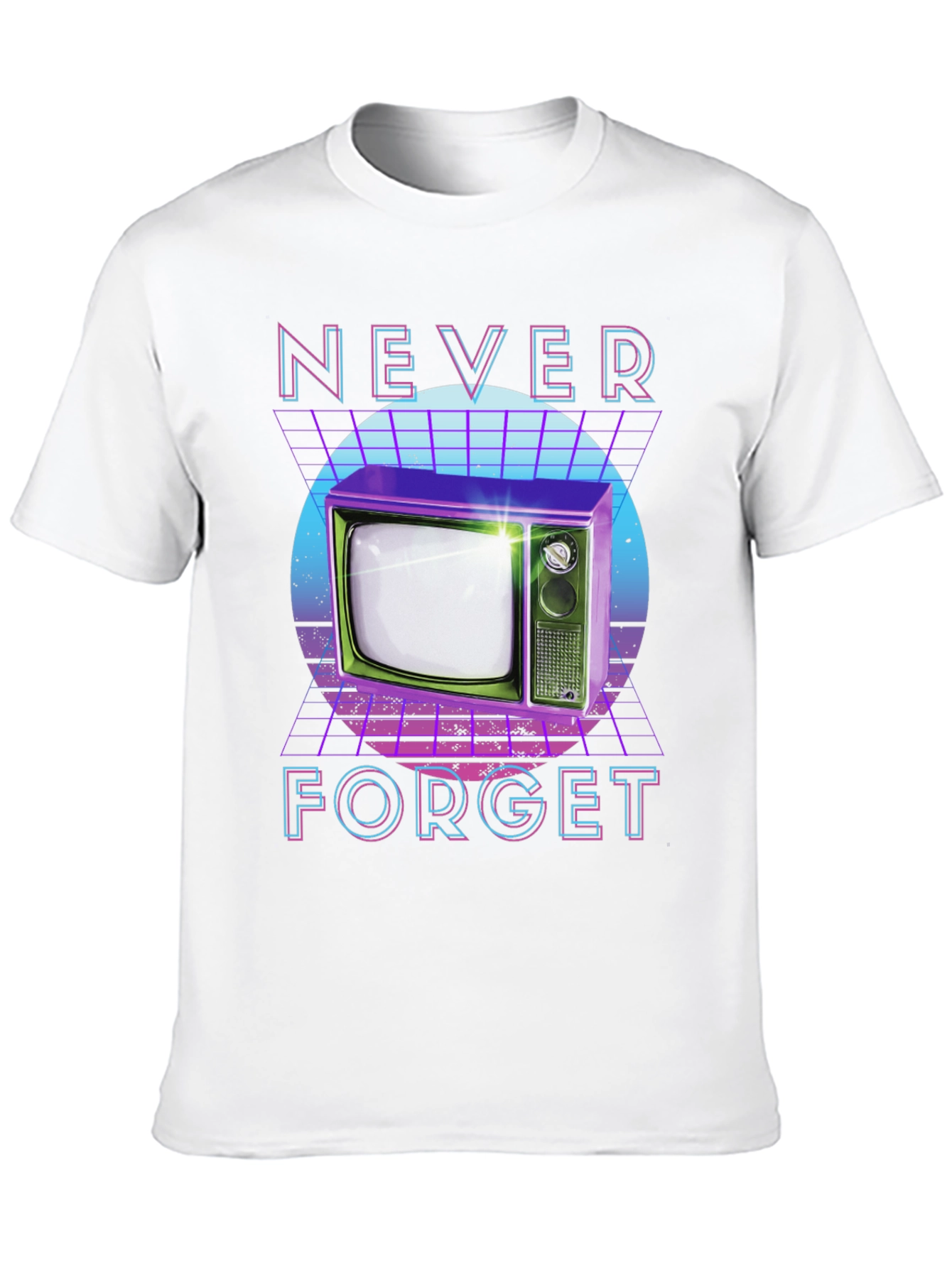 Retro TV T-Shirt - Never Forget Design