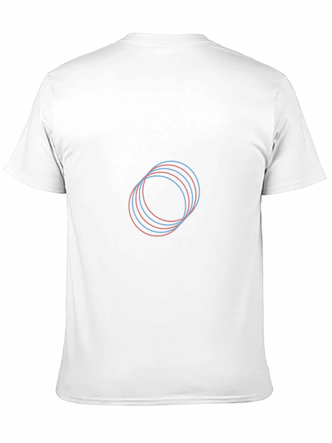 Modern Geometric Circle Graphic Black T-Shirt