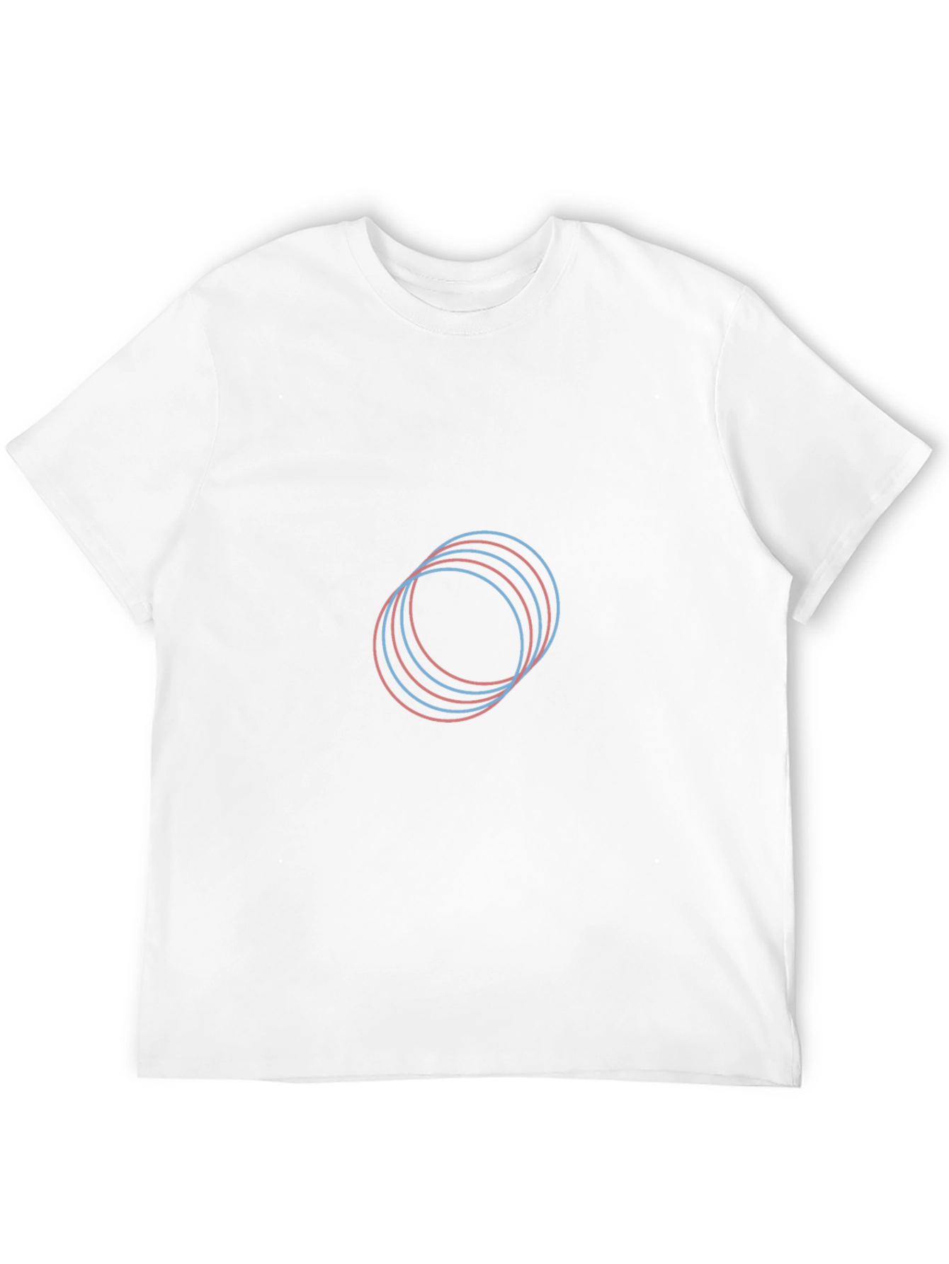 Modern Geometric Circle Graphic Black T-Shirt