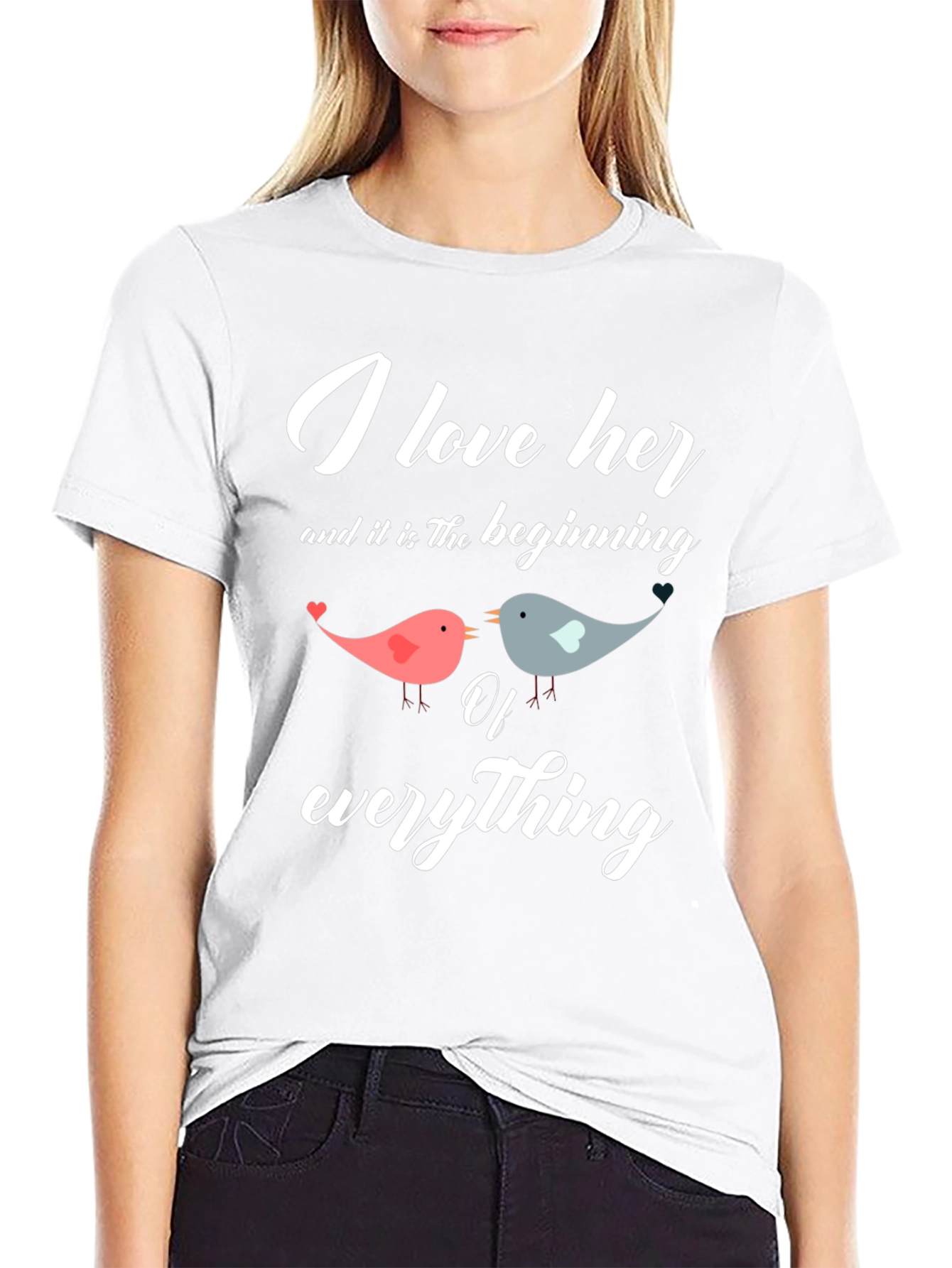 I Love Her T-Shirt - Romantic Couple Tee