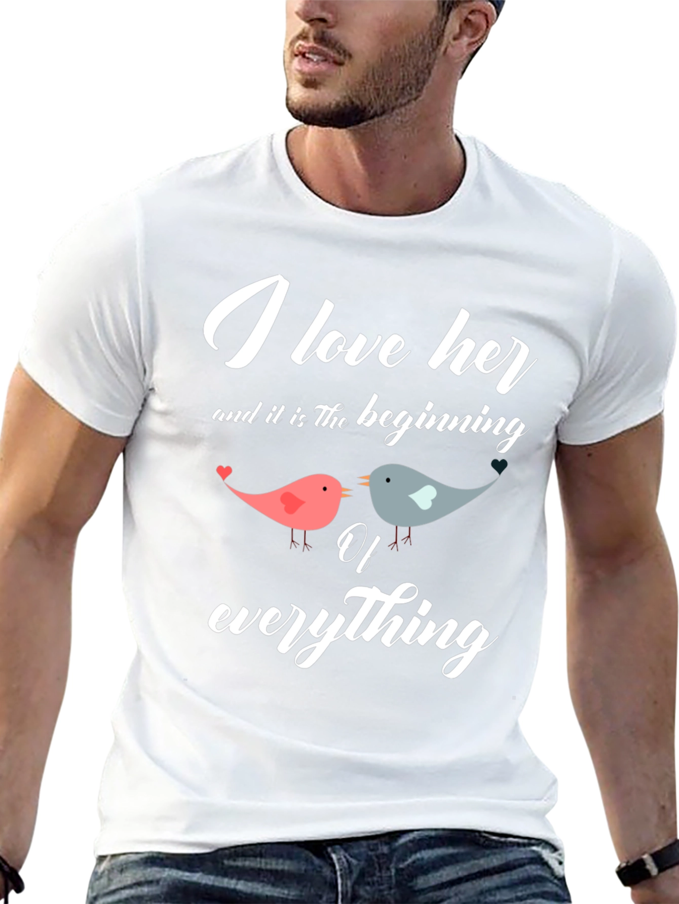 I Love Her T-Shirt - Romantic Couple Tee