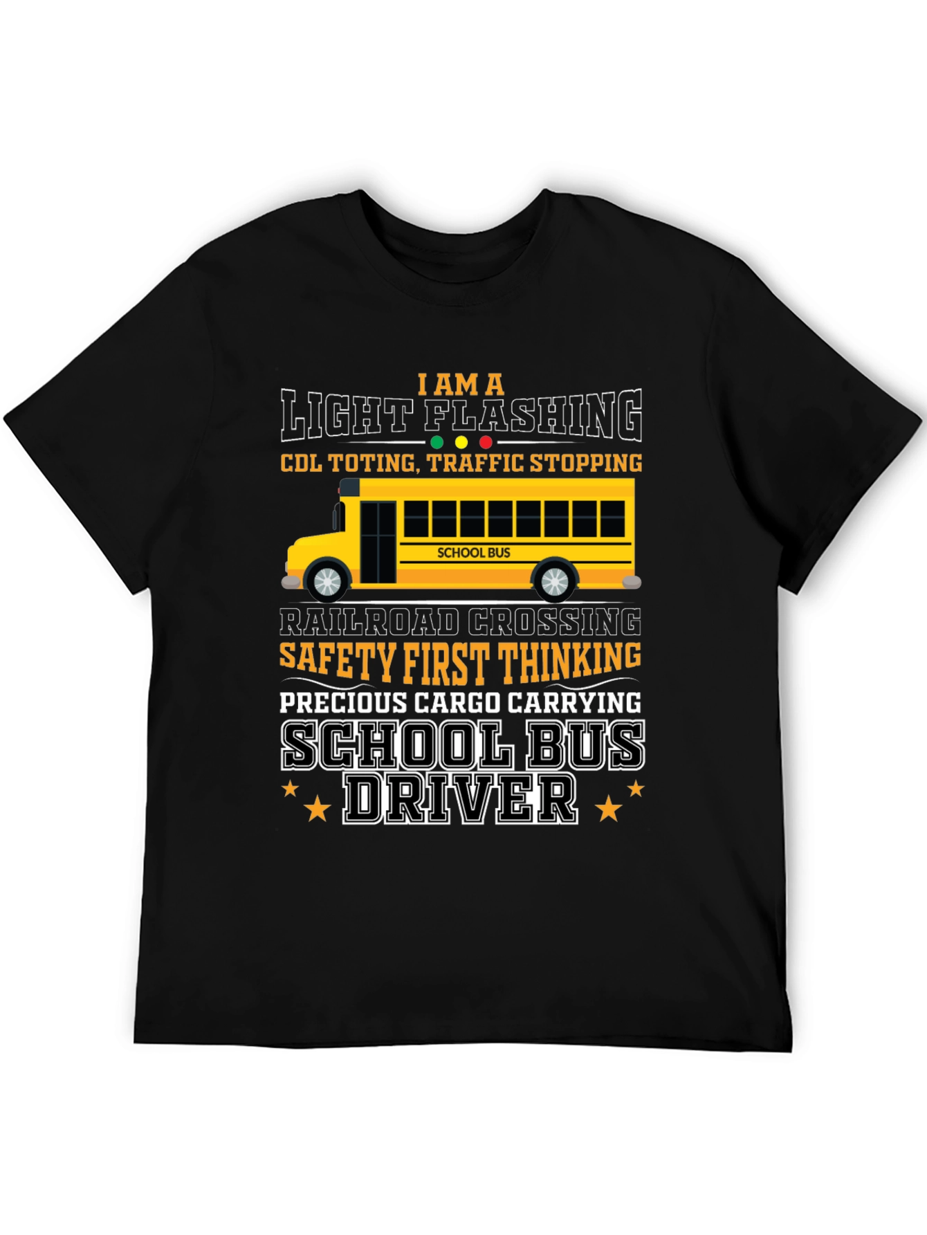 School Bus Driver Graphic T-Shirt