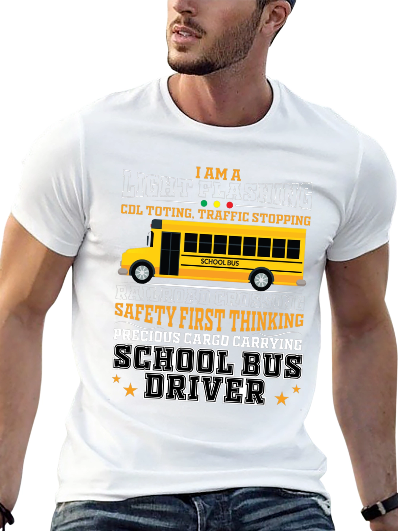 School Bus Driver Graphic T-Shirt