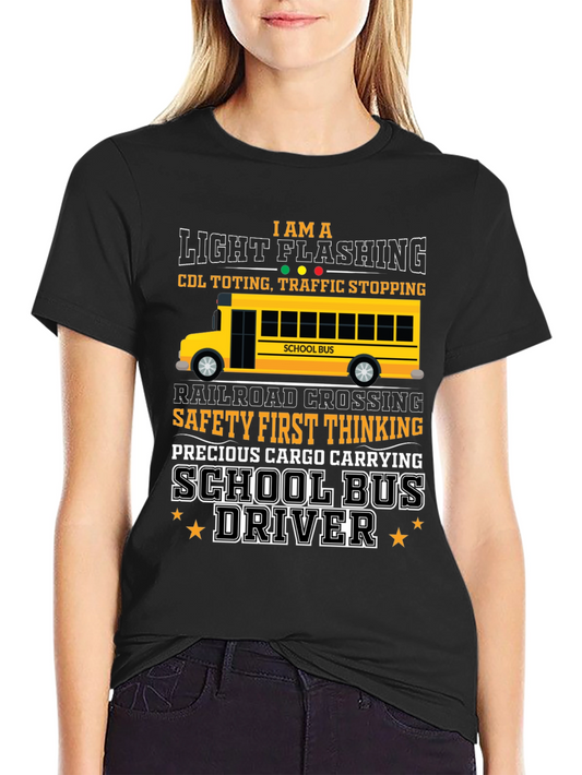 School Bus Driver Graphic T-Shirt