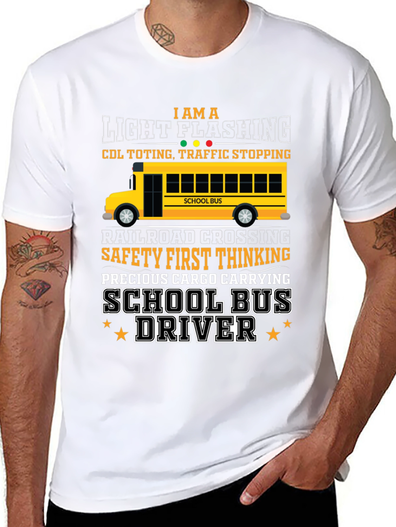 School Bus Driver Graphic T-Shirt