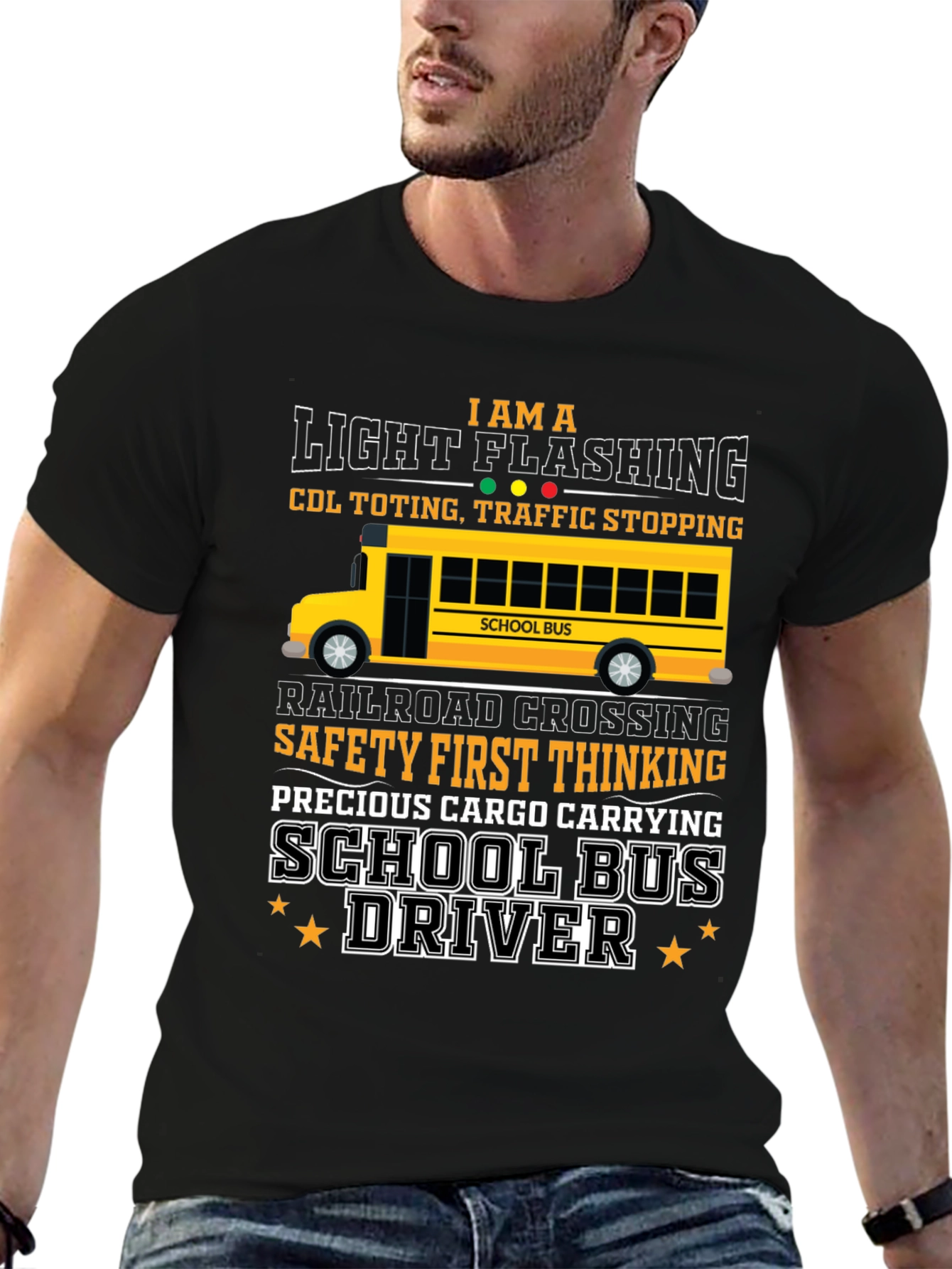 School Bus Driver Graphic T-Shirt