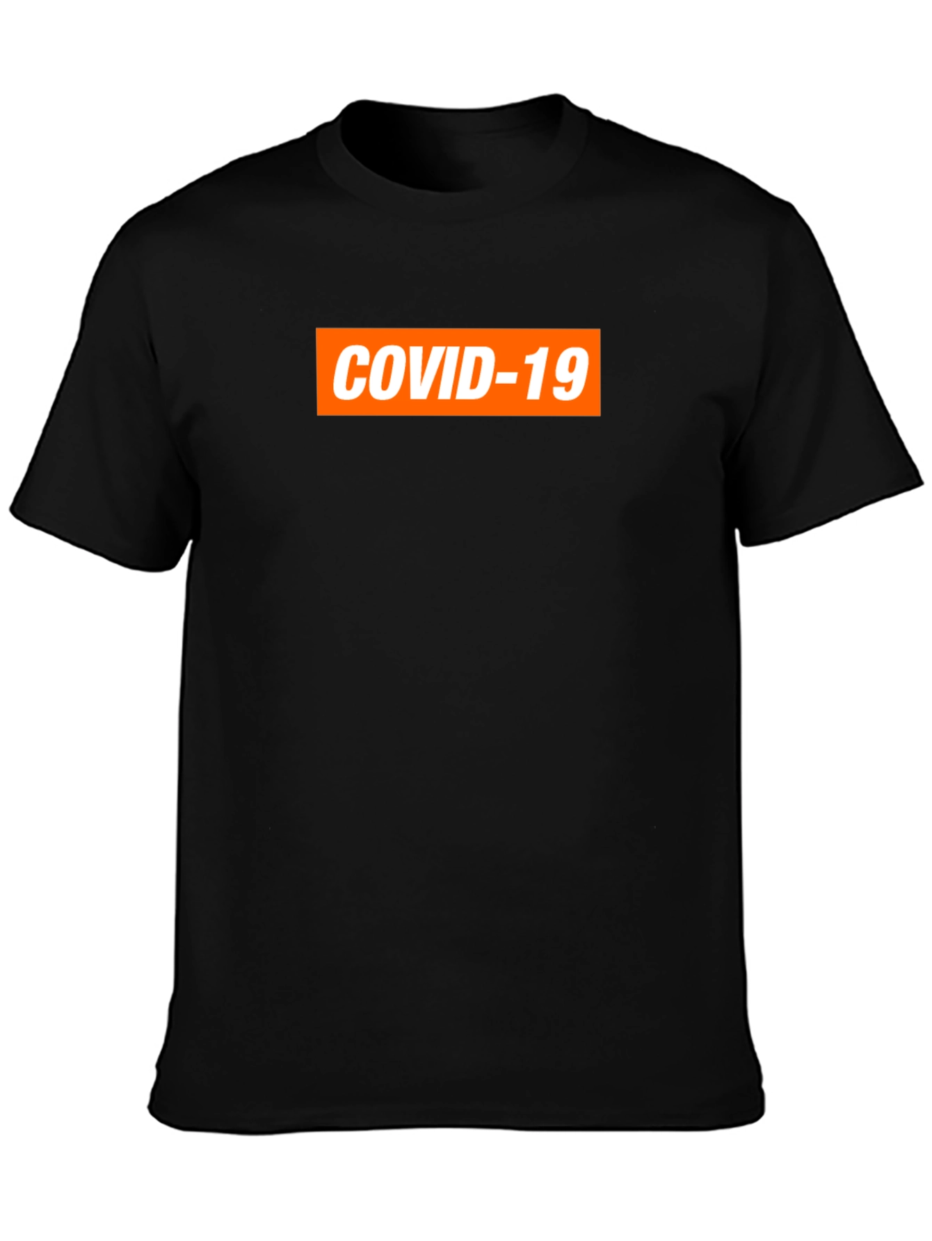 COVID-19 Graphic Tee - Black Short Sleeve Shirt