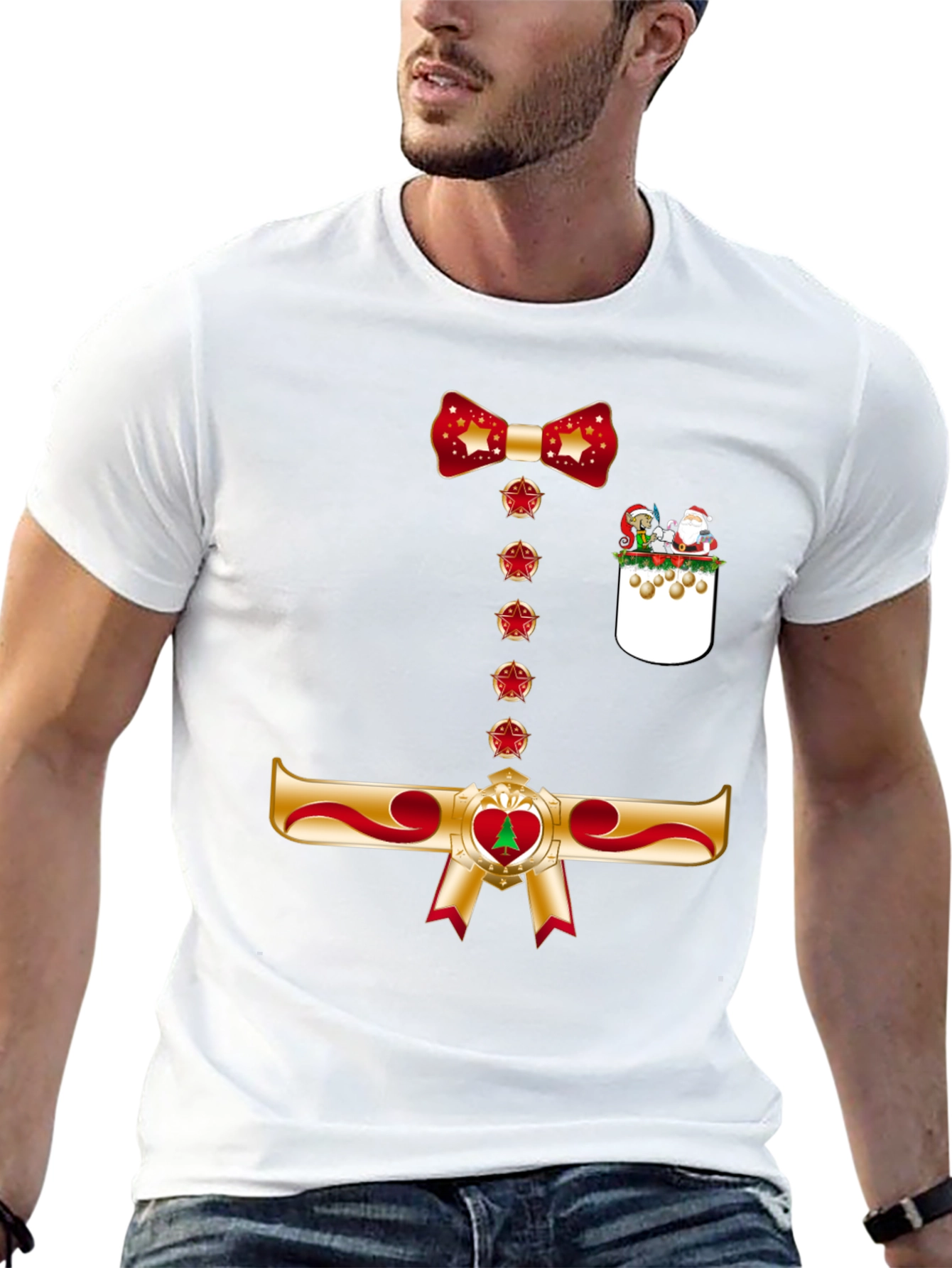 Festive Bowtie Christmas T-Shirt