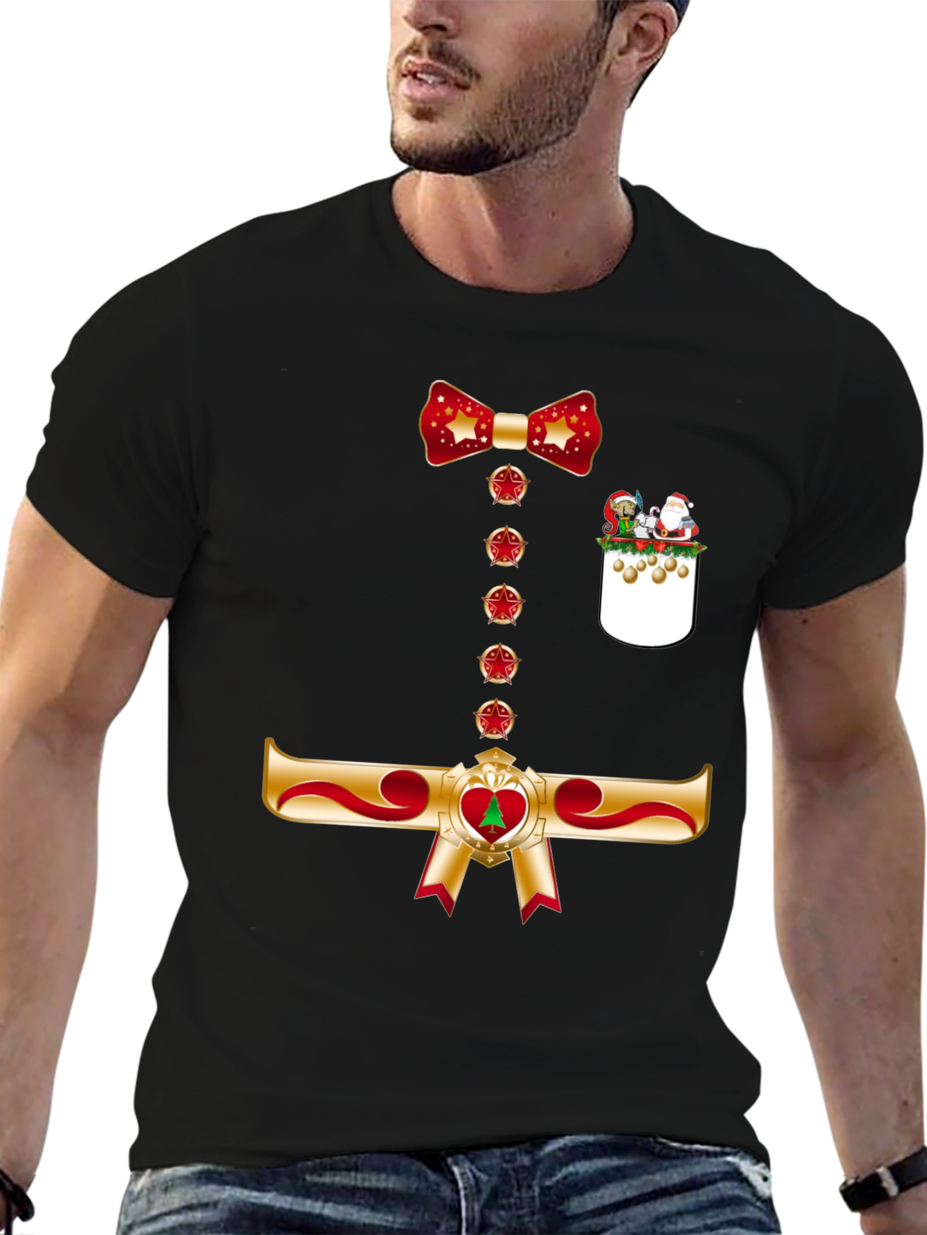 Festive Bowtie Christmas T-Shirt