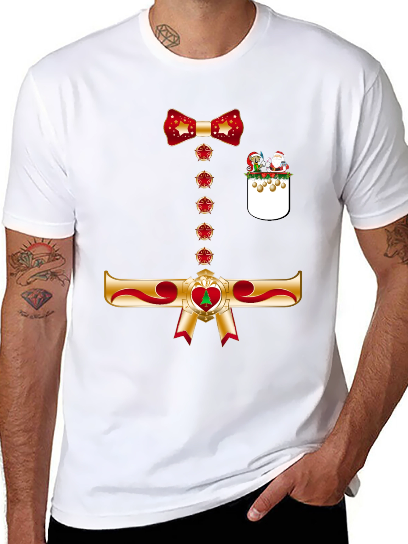 Festive Bowtie Christmas T-Shirt